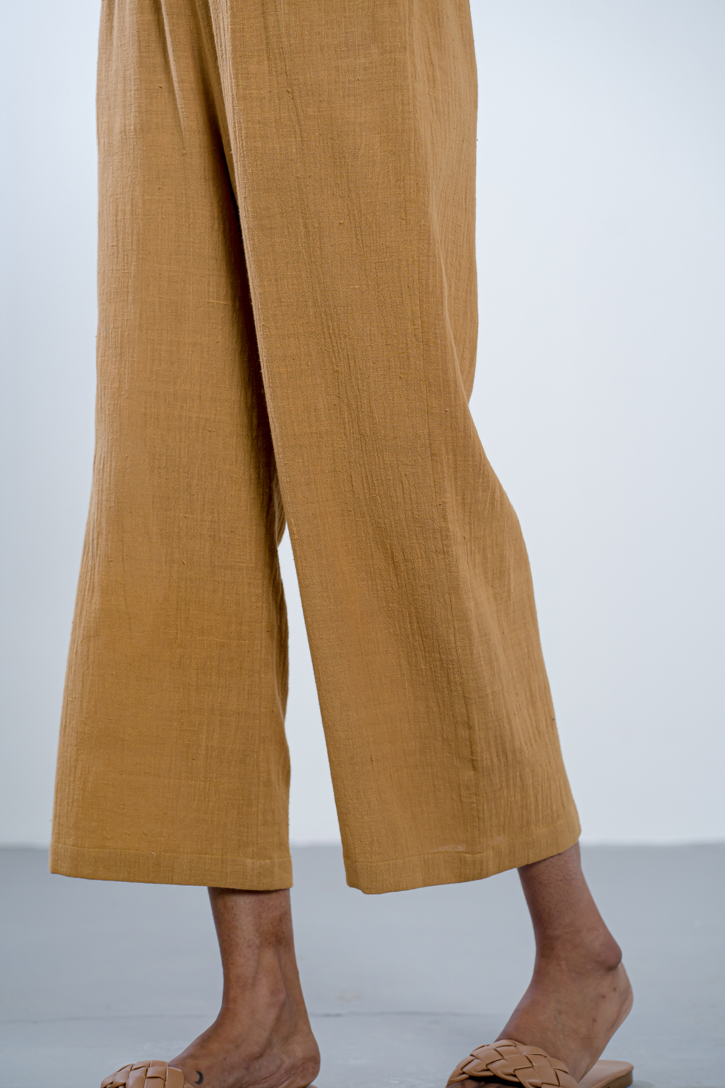 Sunset Garden handwoven organic cotton jumpsuit