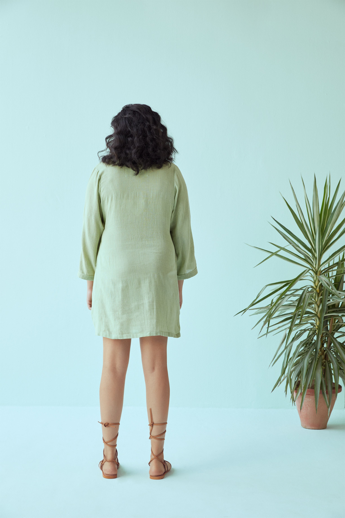 Endless Summer handwoven organic cotton wrap dress