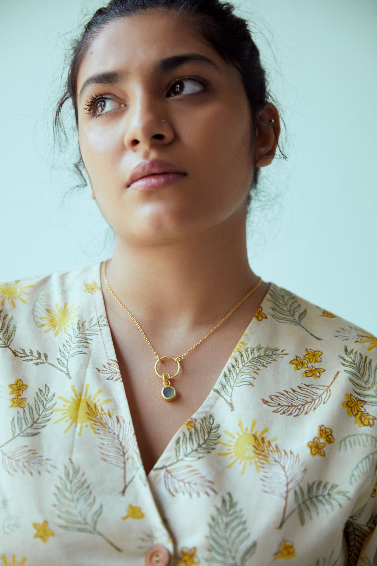 Sunny Palm lyocell crop top