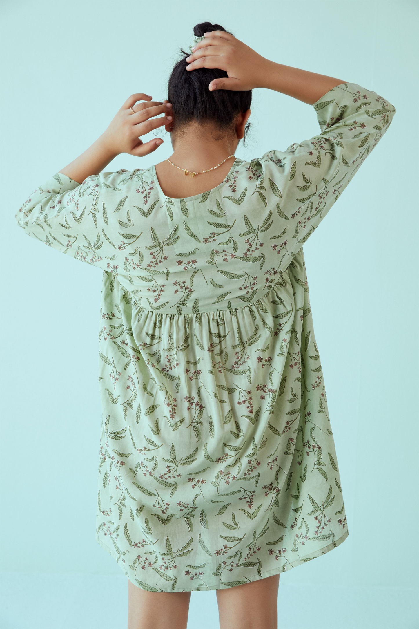 Green Mango lyocell kaftan dress
