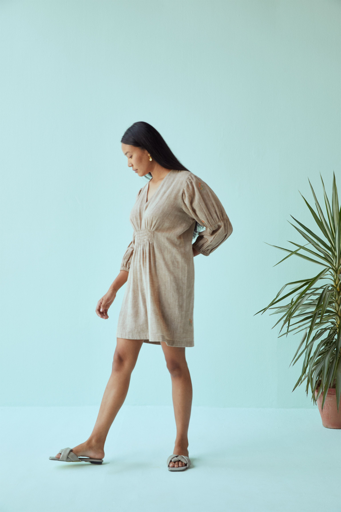 Sunrise kala cotton short dress