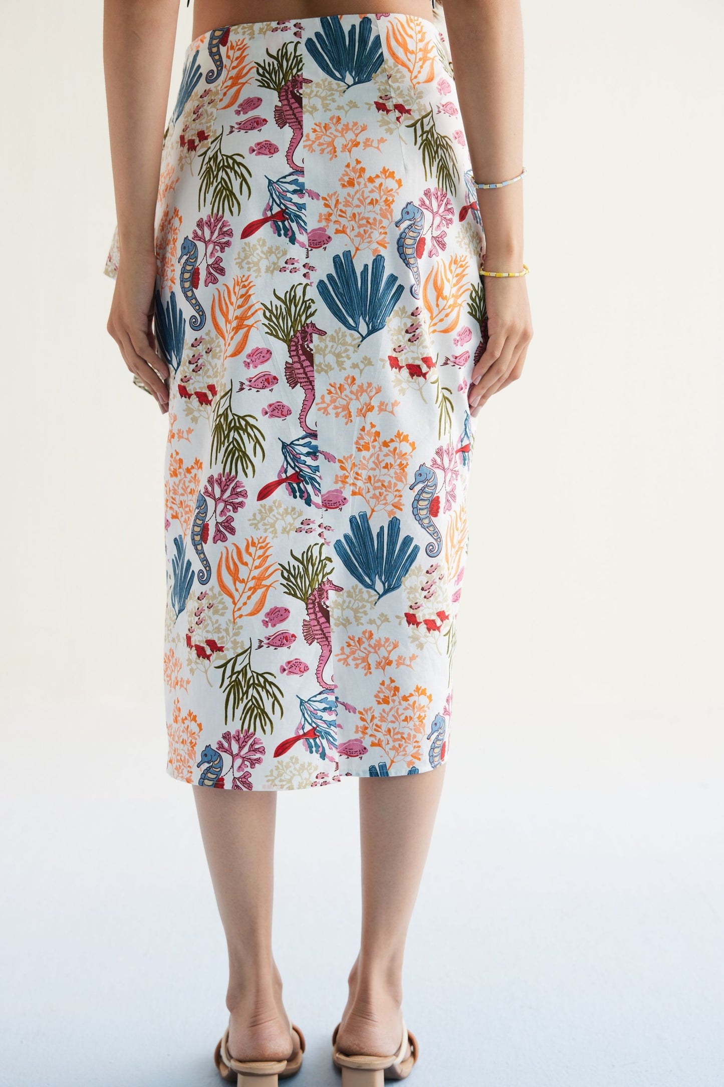 Blooming Reef Organic Cotton Wrap Skirt