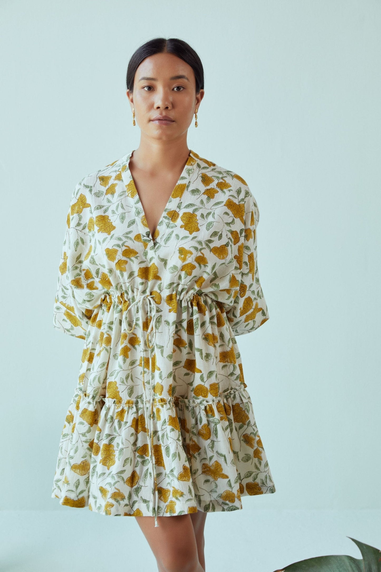 bougainvillea blooms kala cotton summer print dress