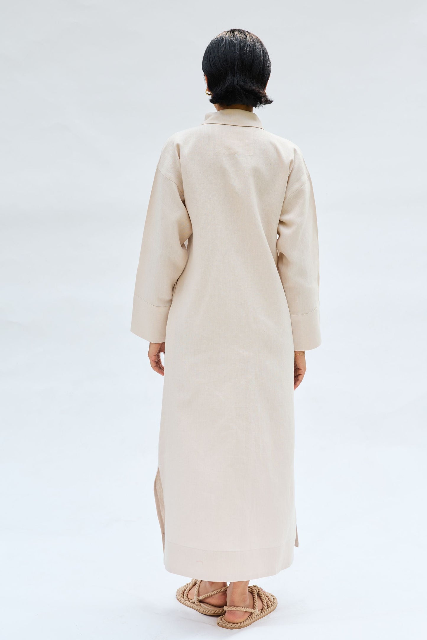 Breezy Tide Linen Kurta