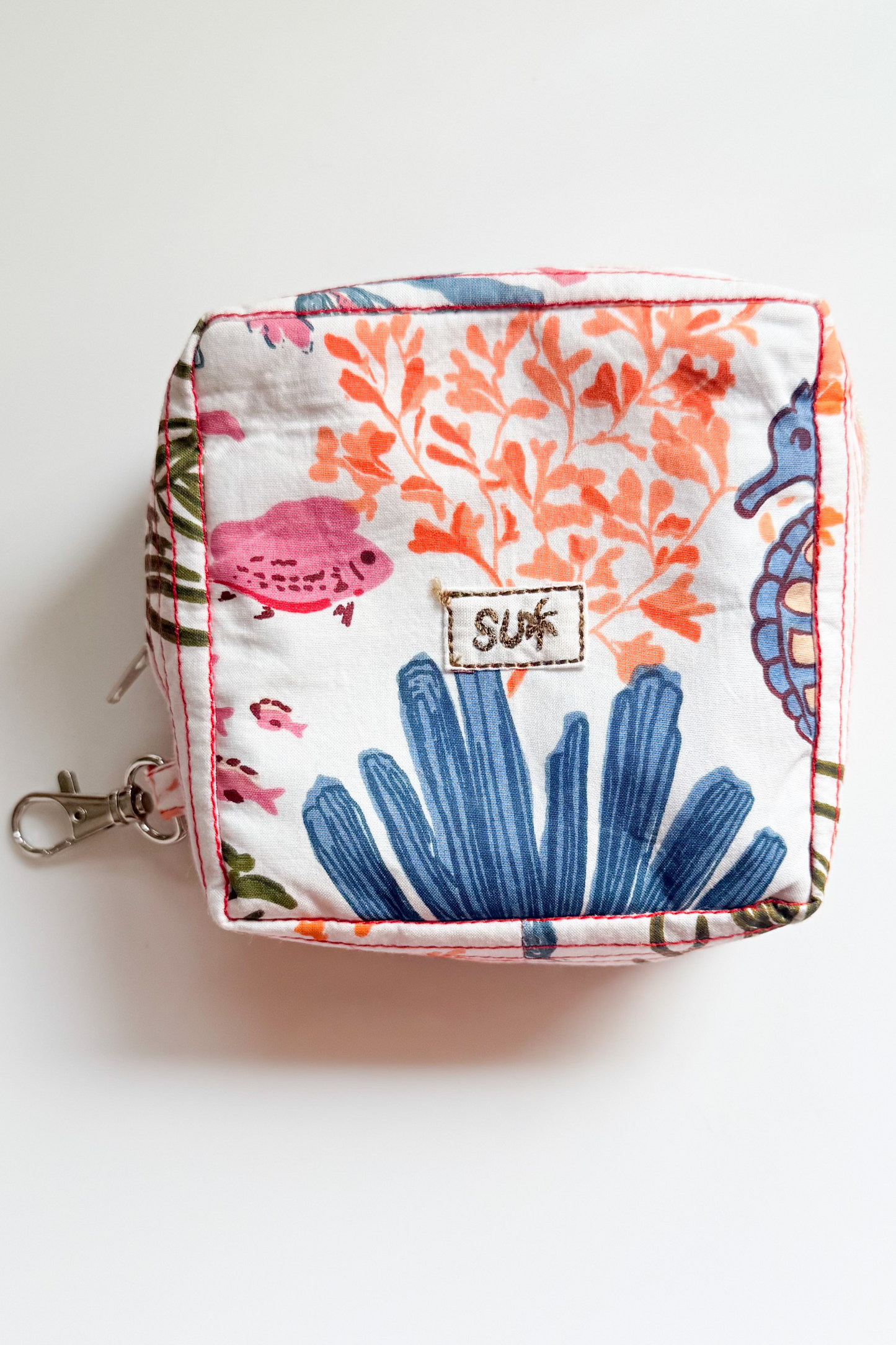 Coral Life Upcycled Utility Pouch