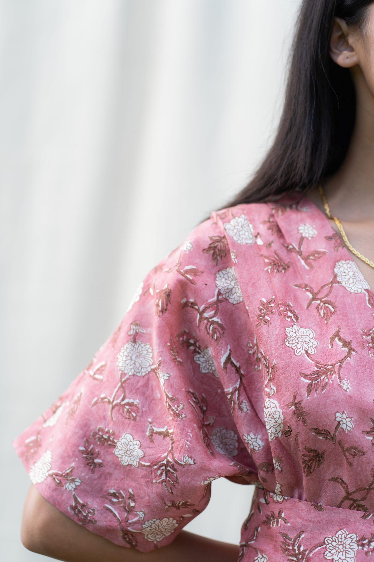 Dahlia Pink silk jumpsuit