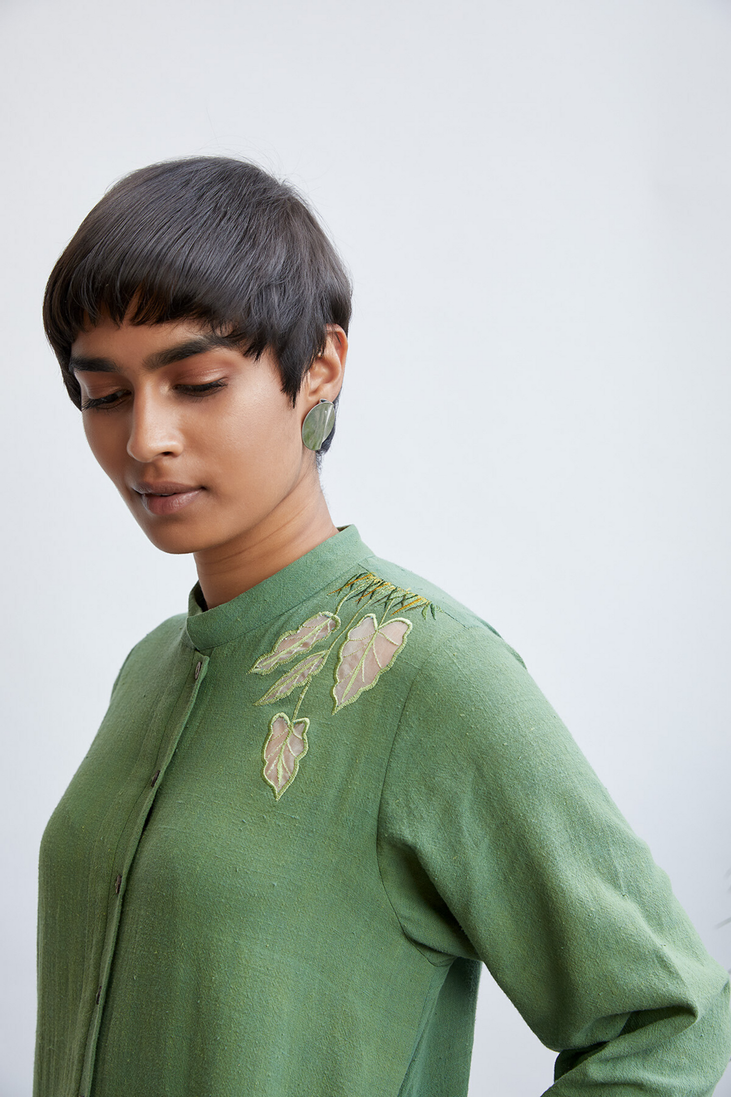 Green Paradise handwoven organic cotton kurta