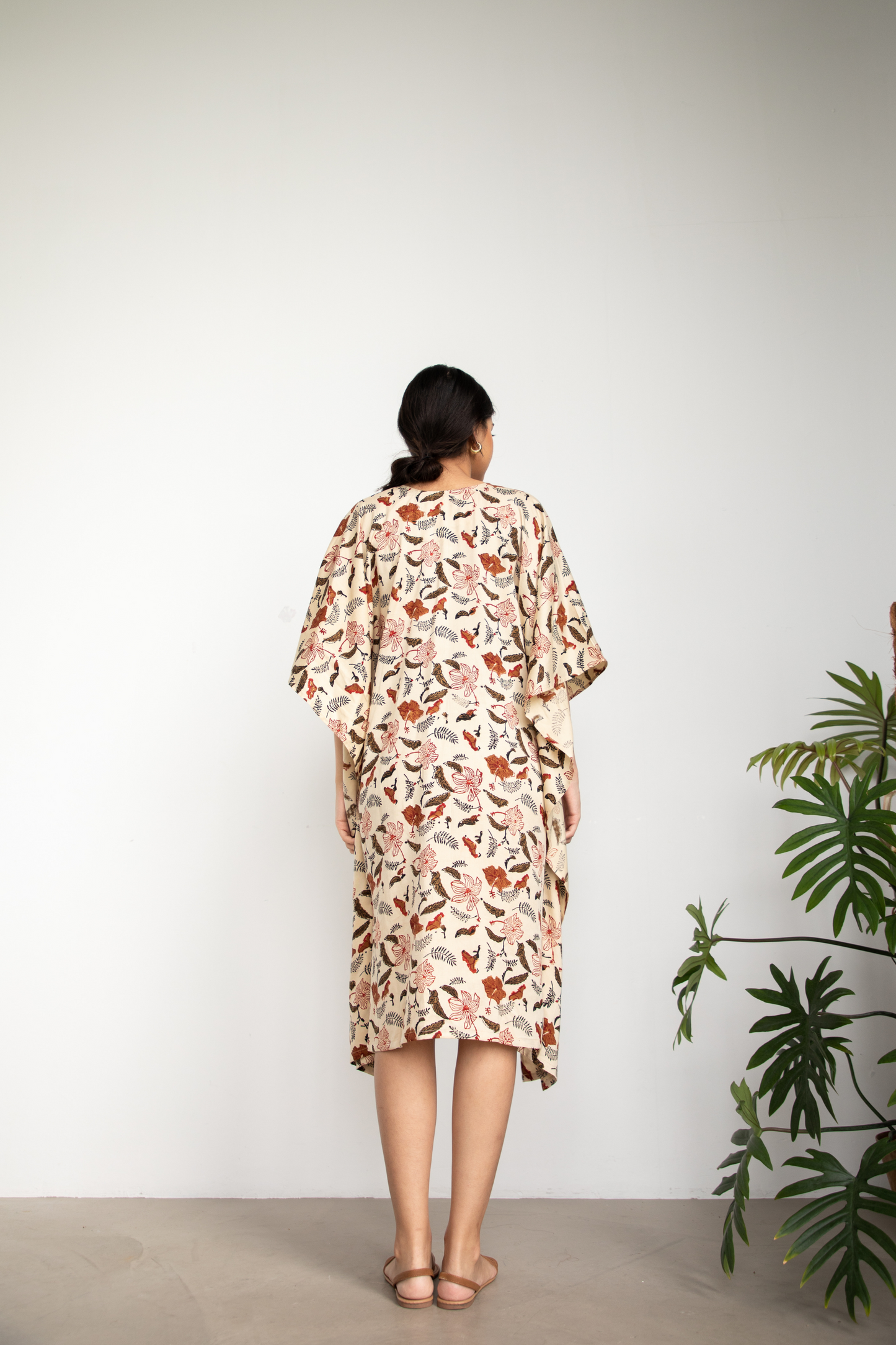 Hibiscusy tencel kaftan