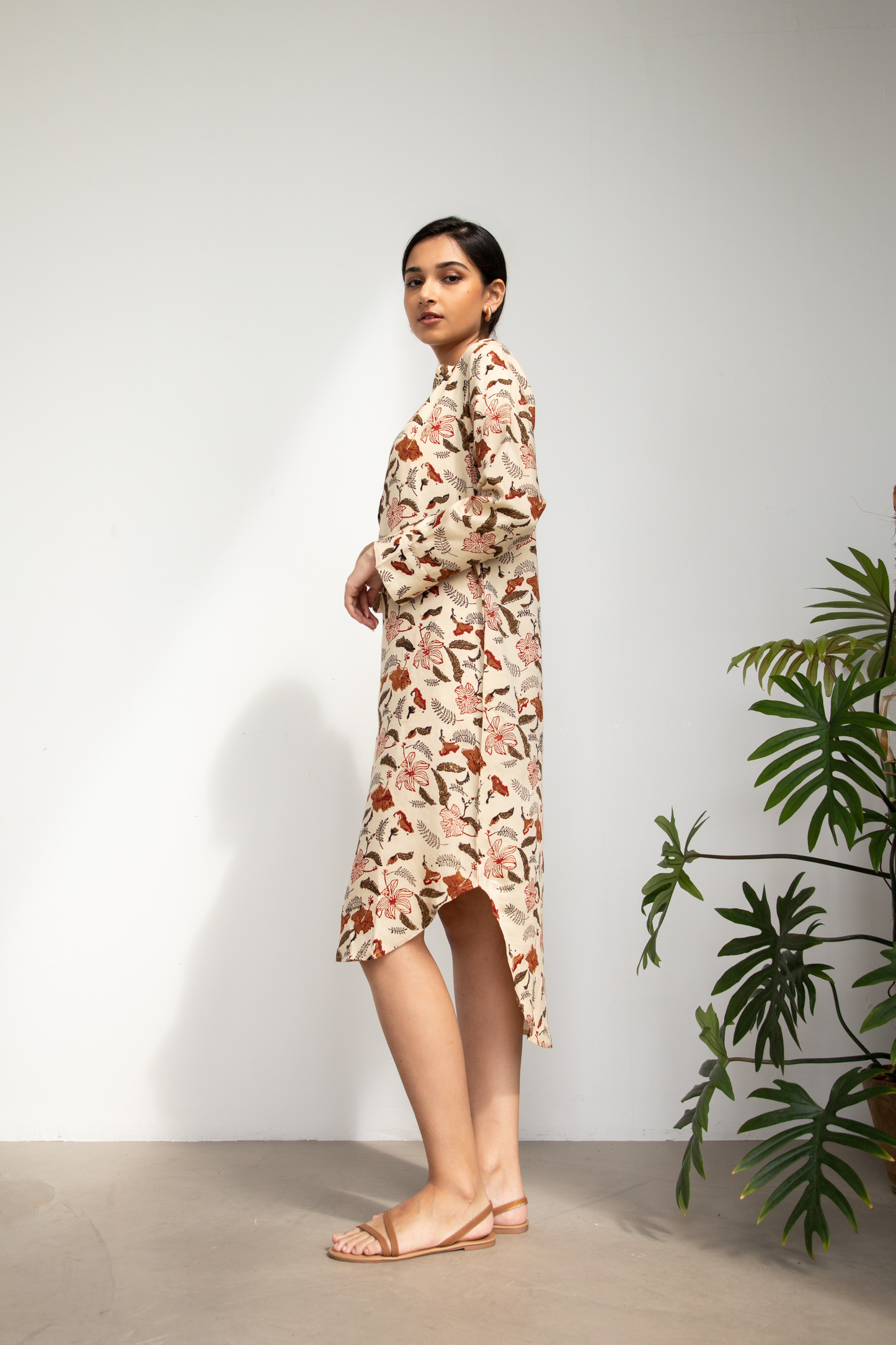 Hibiscusy natural dyed kurta
