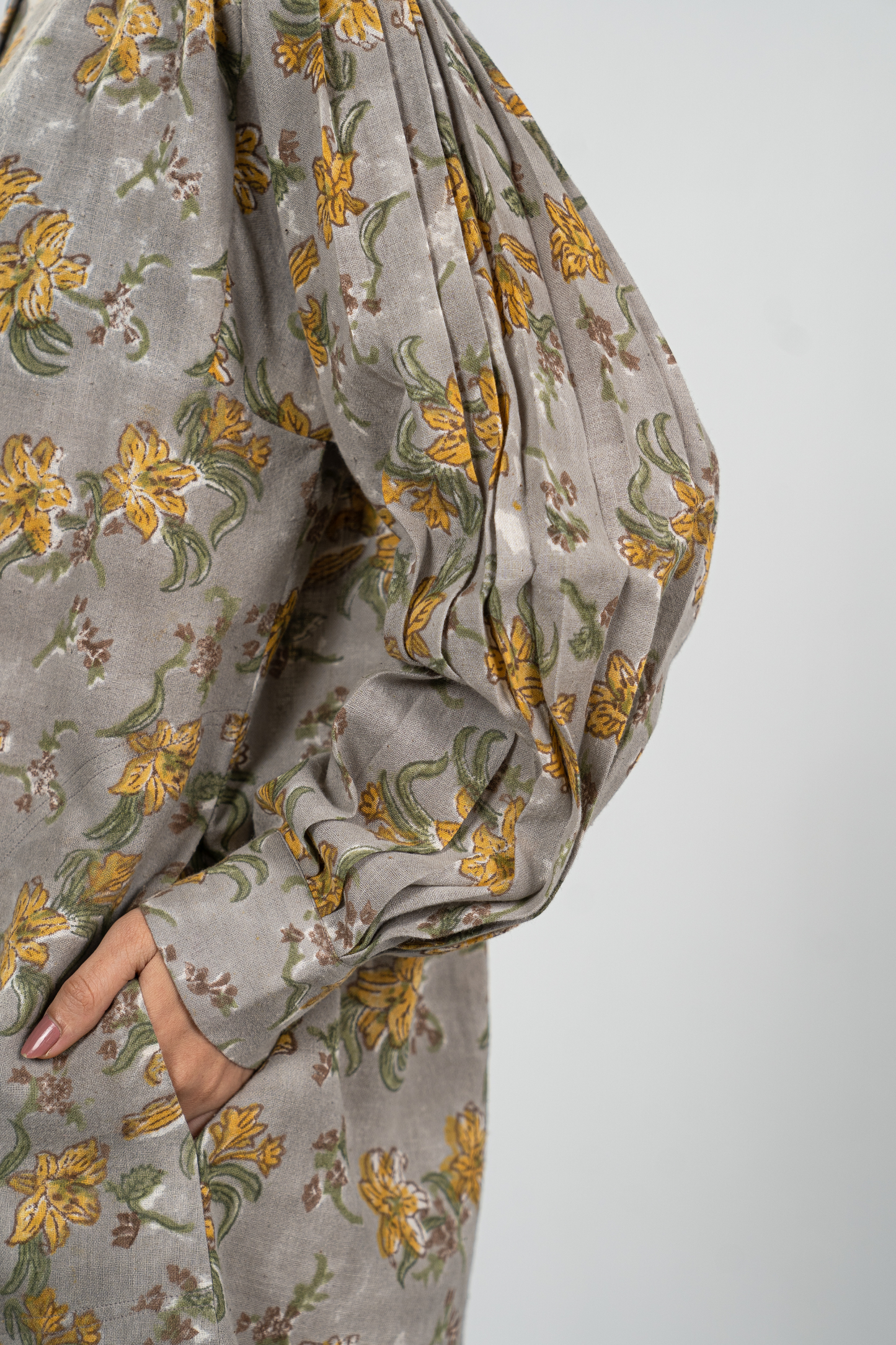 Lily Love handwoven organic cotton shirt dress