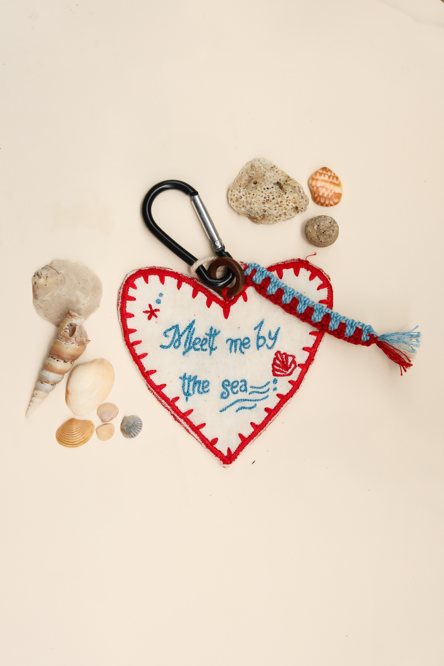 Ocean Knot Upcycled Crochet Charm