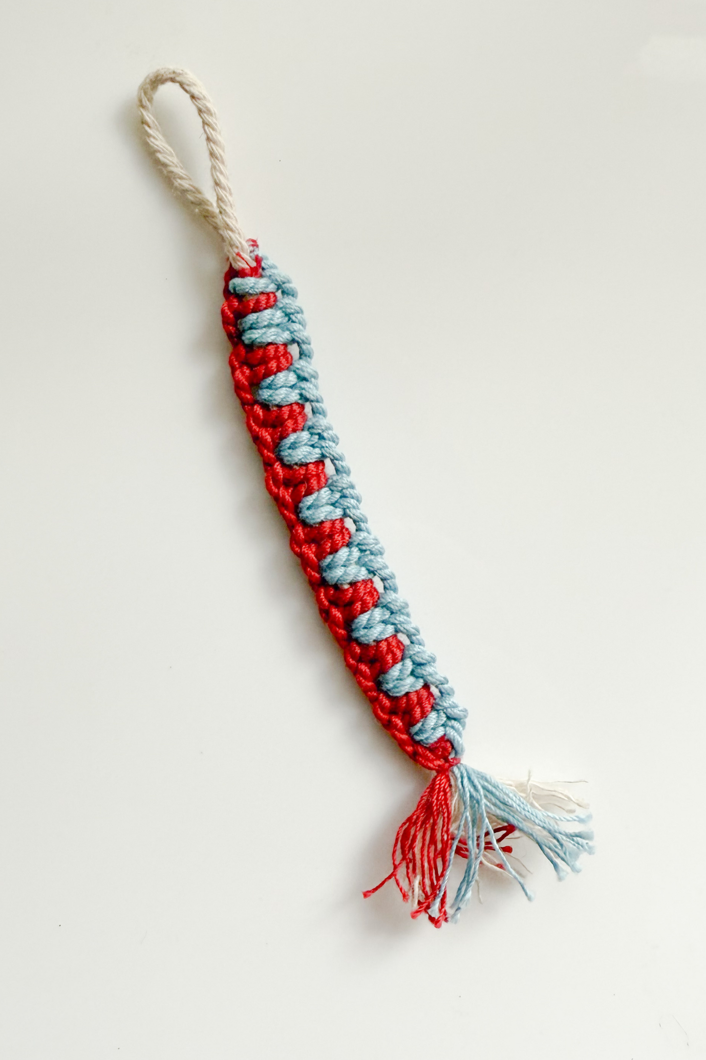 Ocean Knot Upcycled Crochet Charm