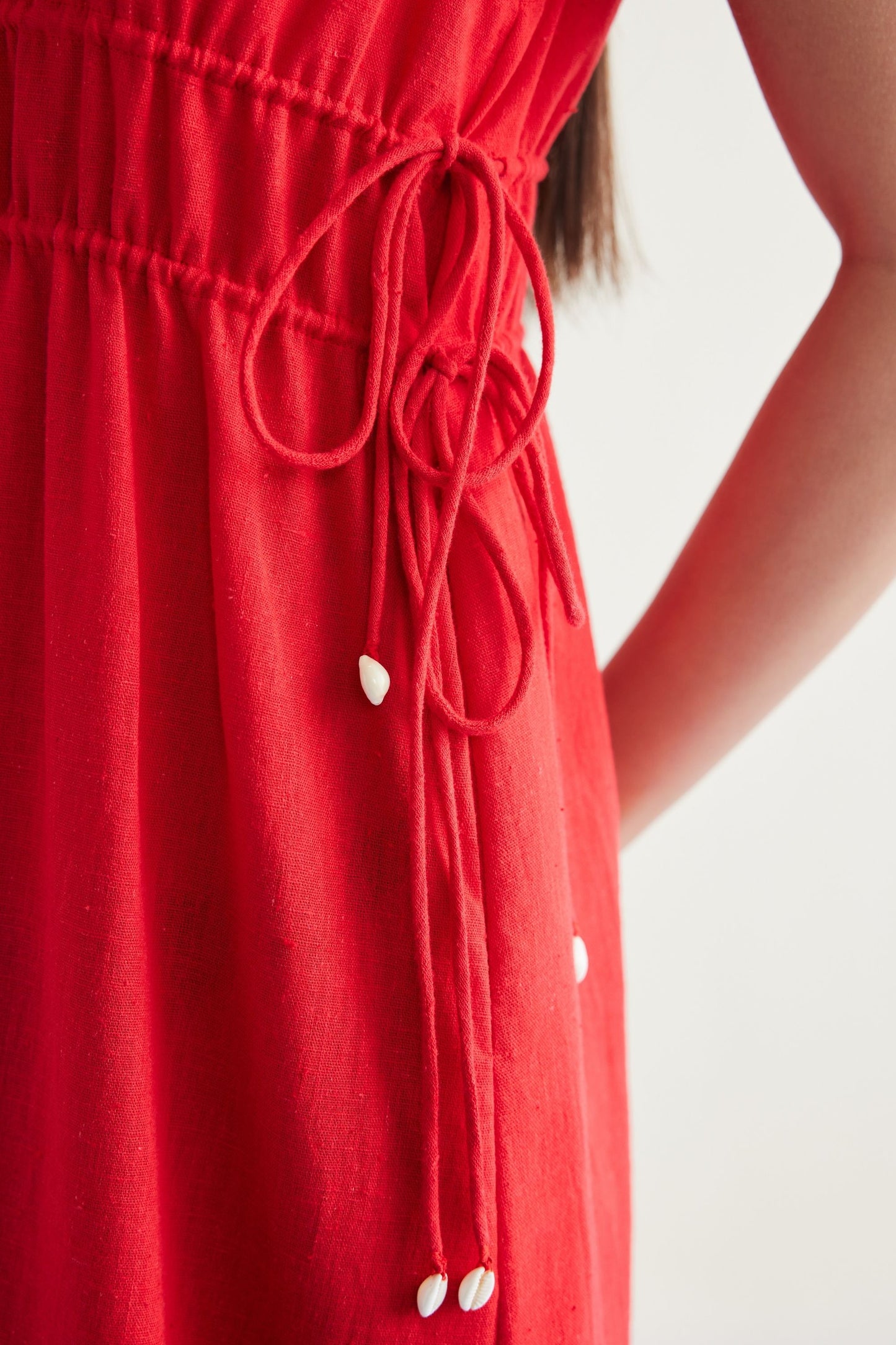 Ocean Nights Handwoven Kala Cotton Maxi Dress