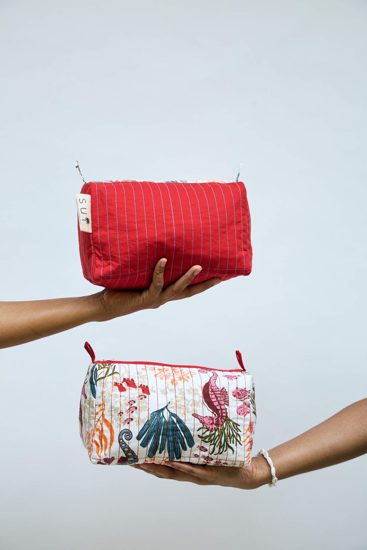 Ocean Spirit Upcycled Make Up Pouch