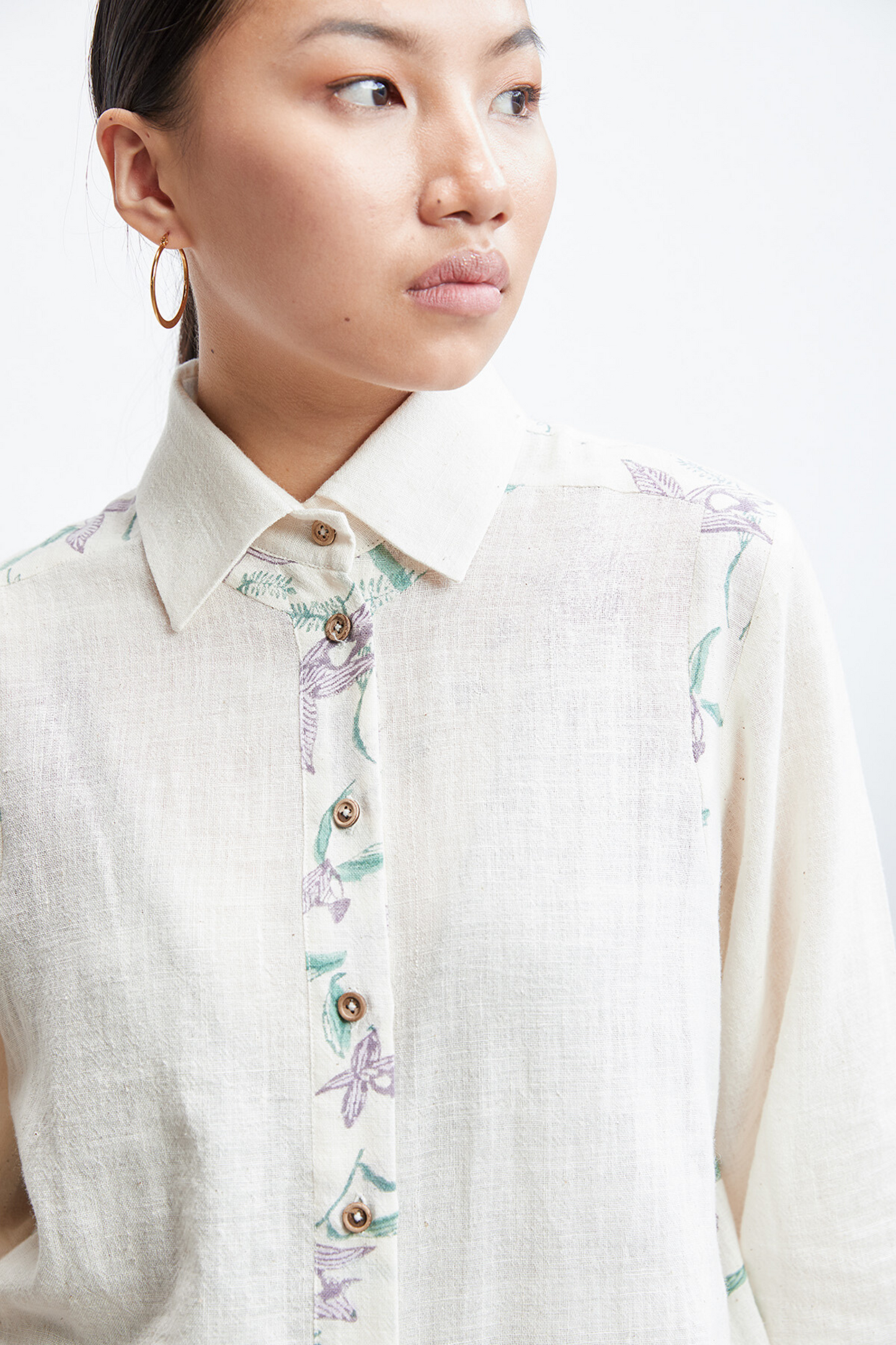 Orchid Garden Patch shirt