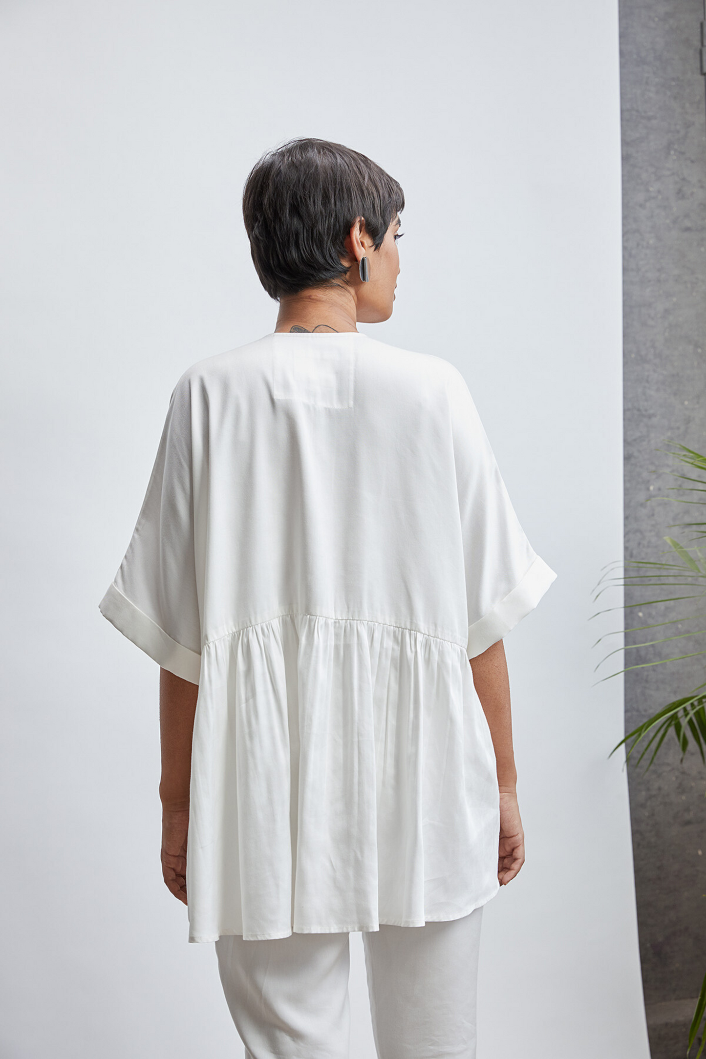 Palm Me Away peplum top