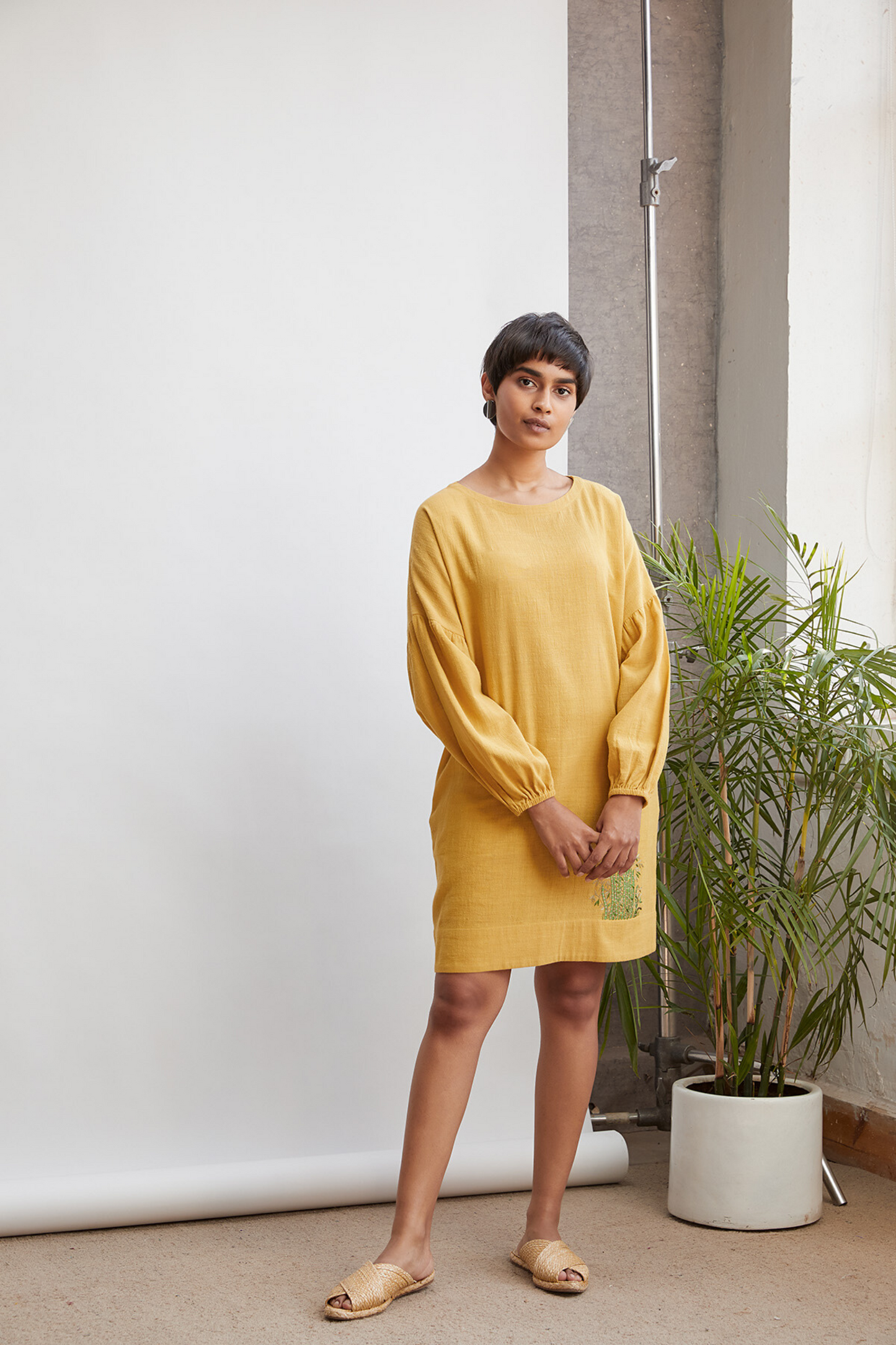 Sunshine Bamboo handwoven organic cotton dress