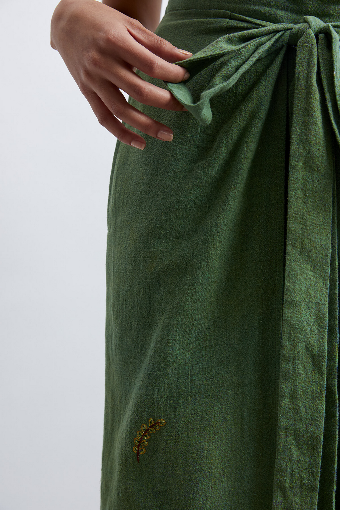 The Botanic handwoven organic cotton trousers