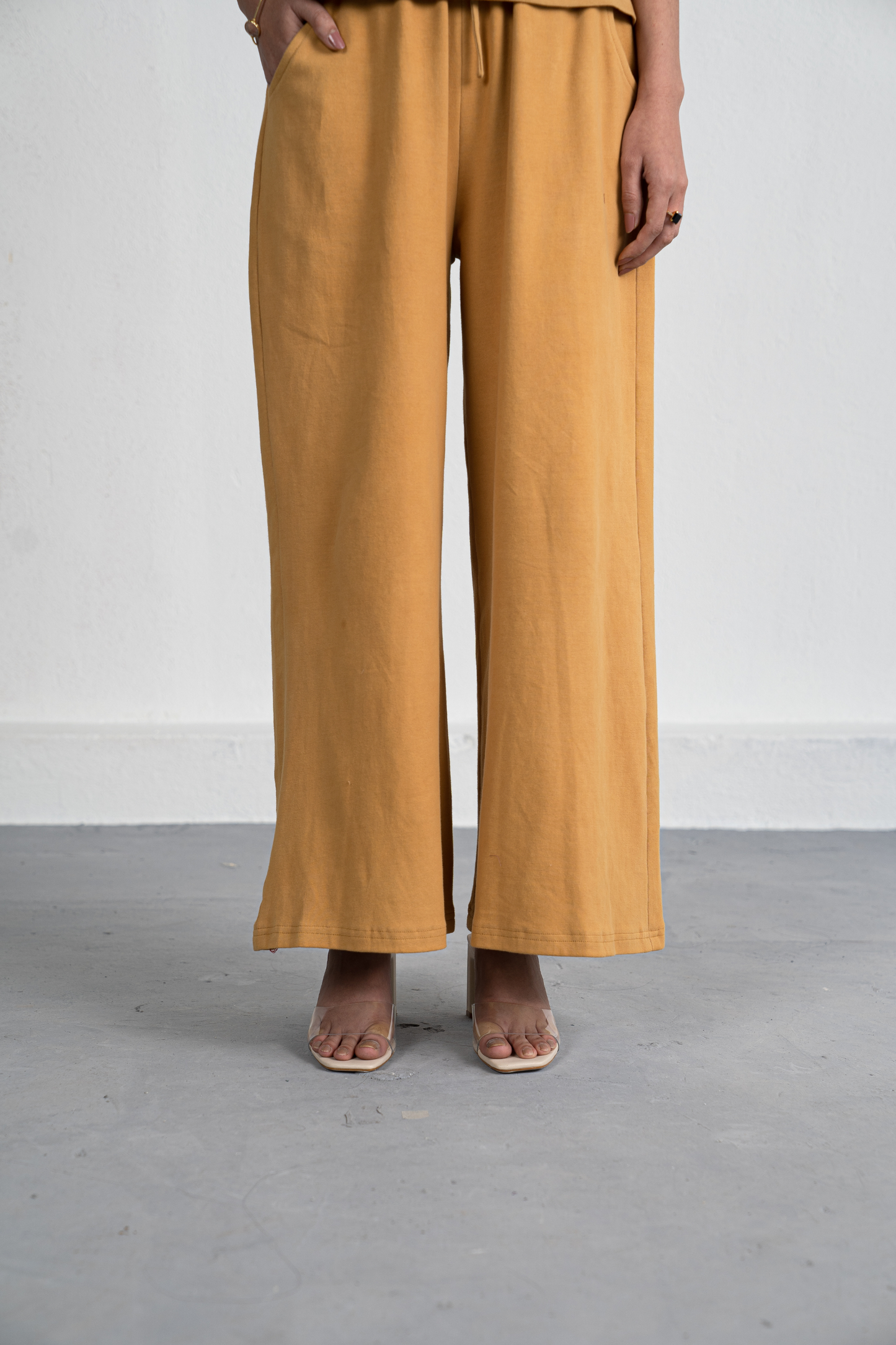 The Dawn organic cotton knit rib trousers