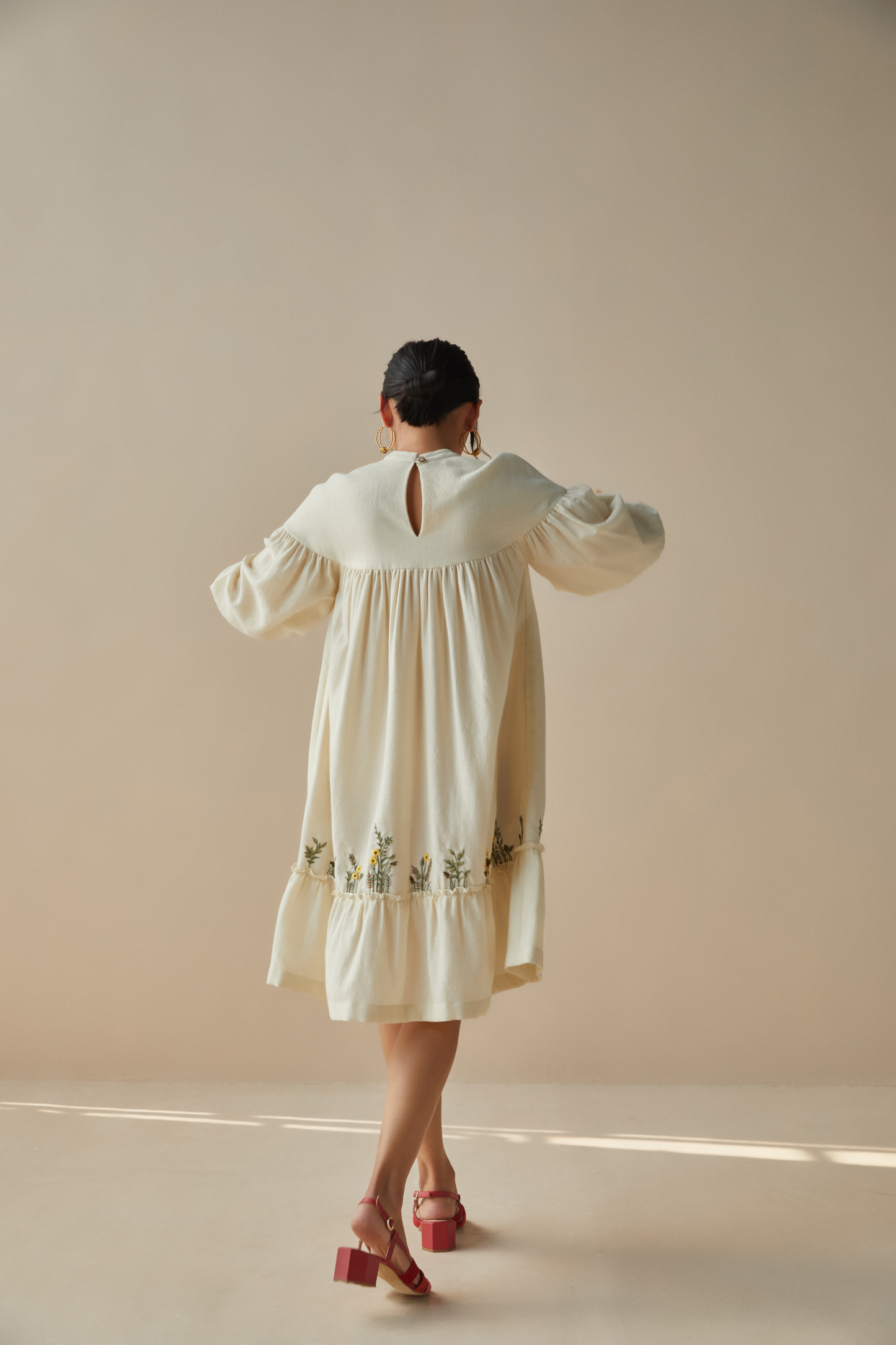 The Dreamy handwoven wool dress