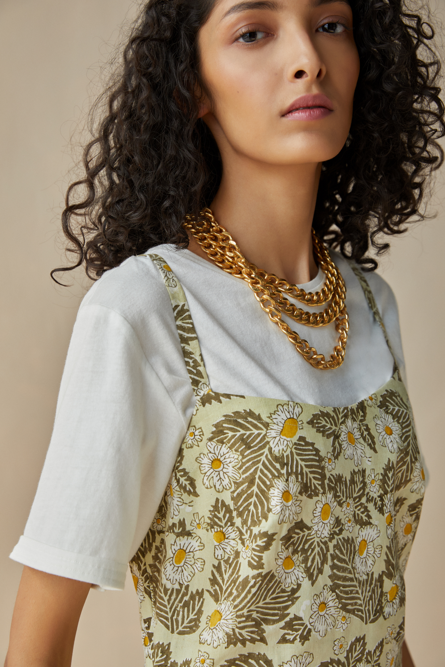 The Earth hemp printed dress
