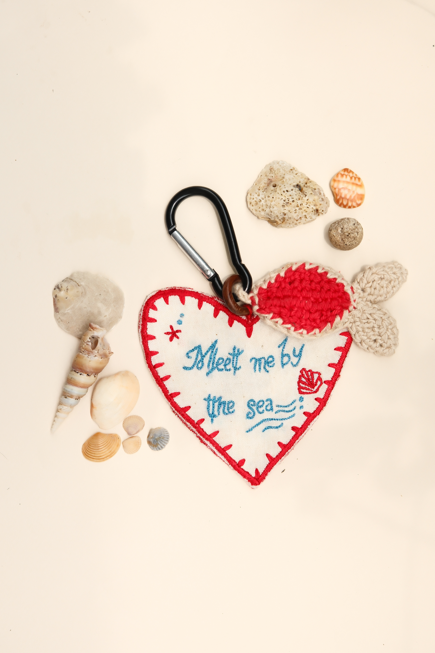 The Fish Upcycled Crochet Charm