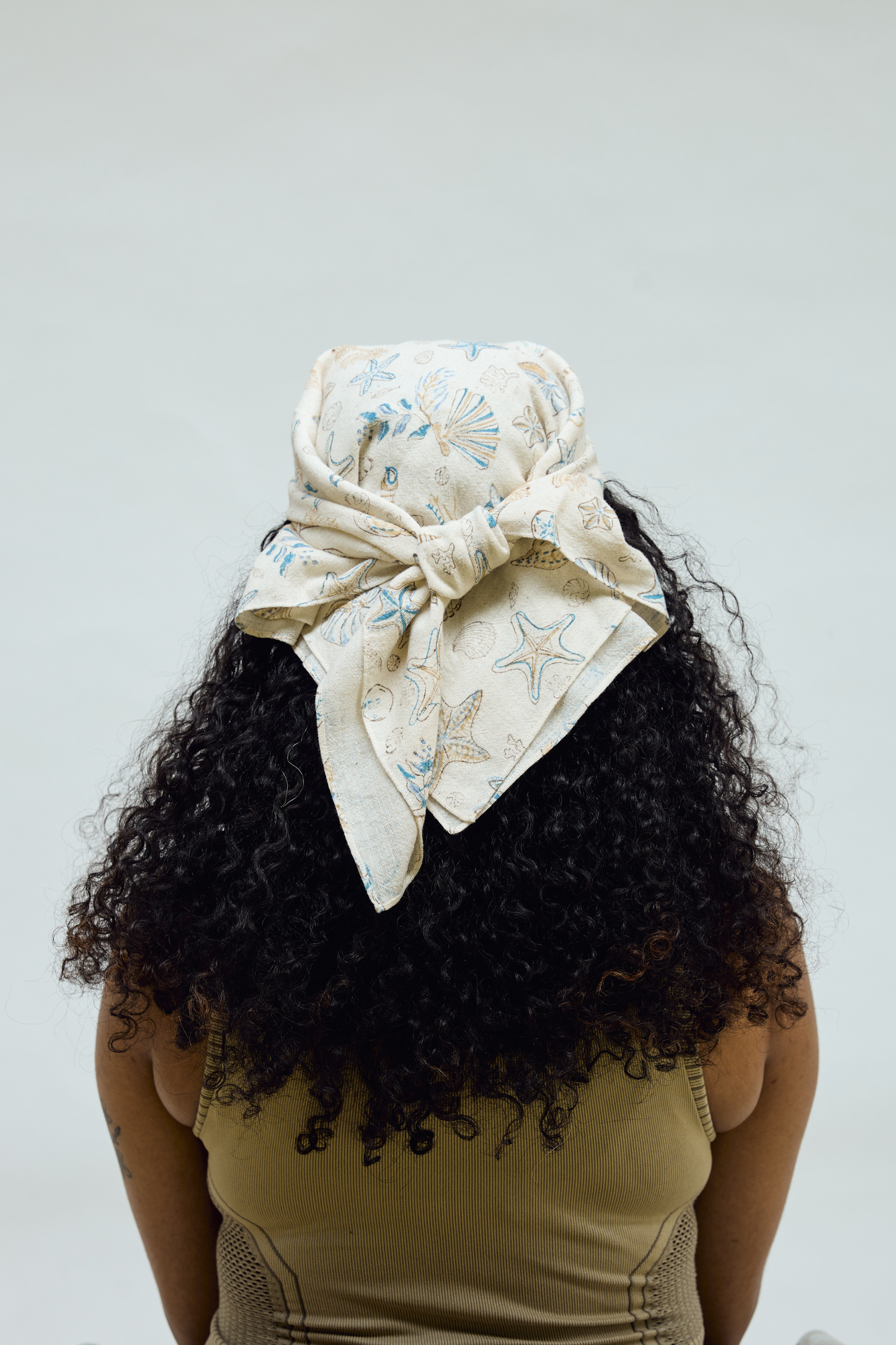 The Marine Upcycled Hair Scarf