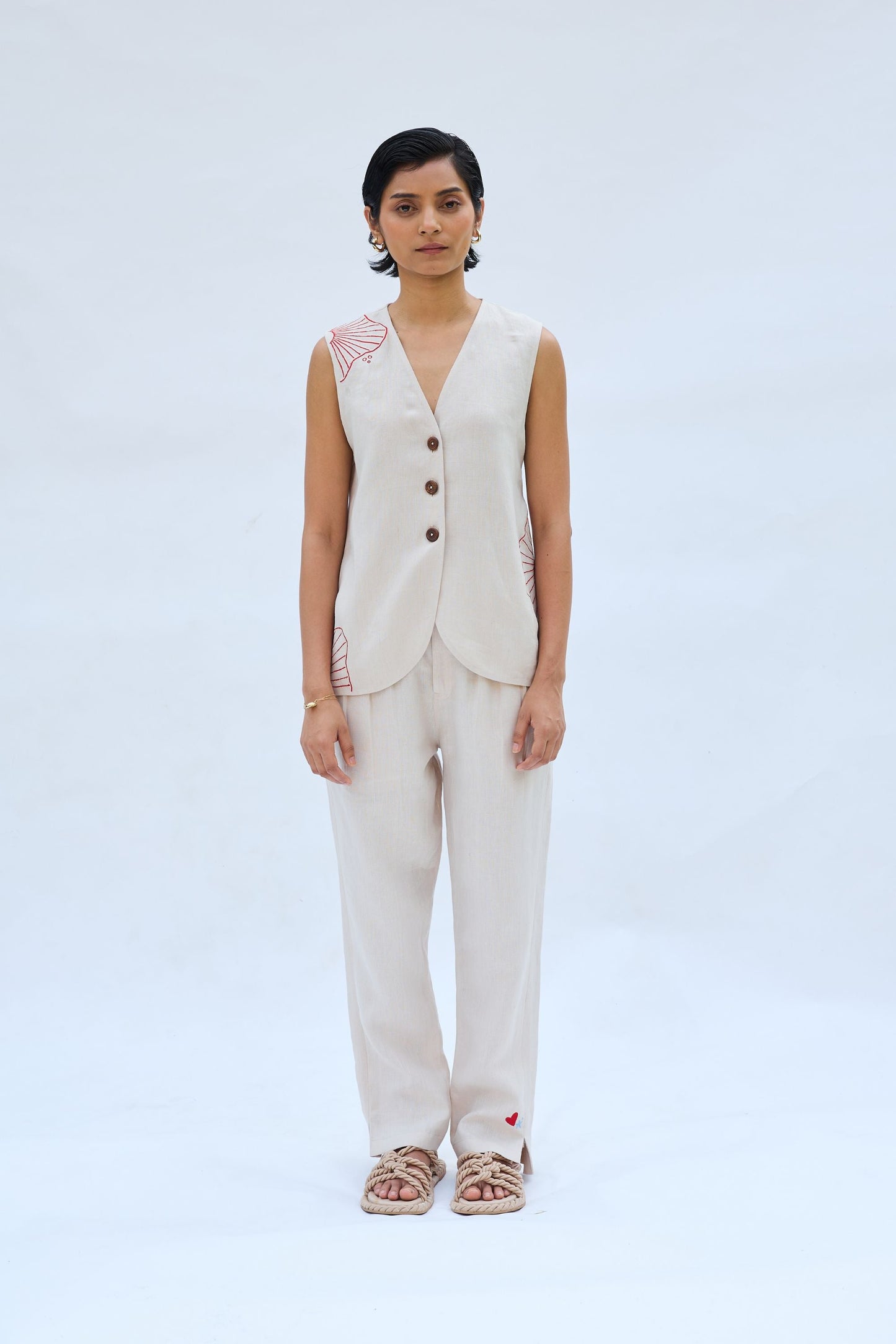 The Misty Linen Waistcoat