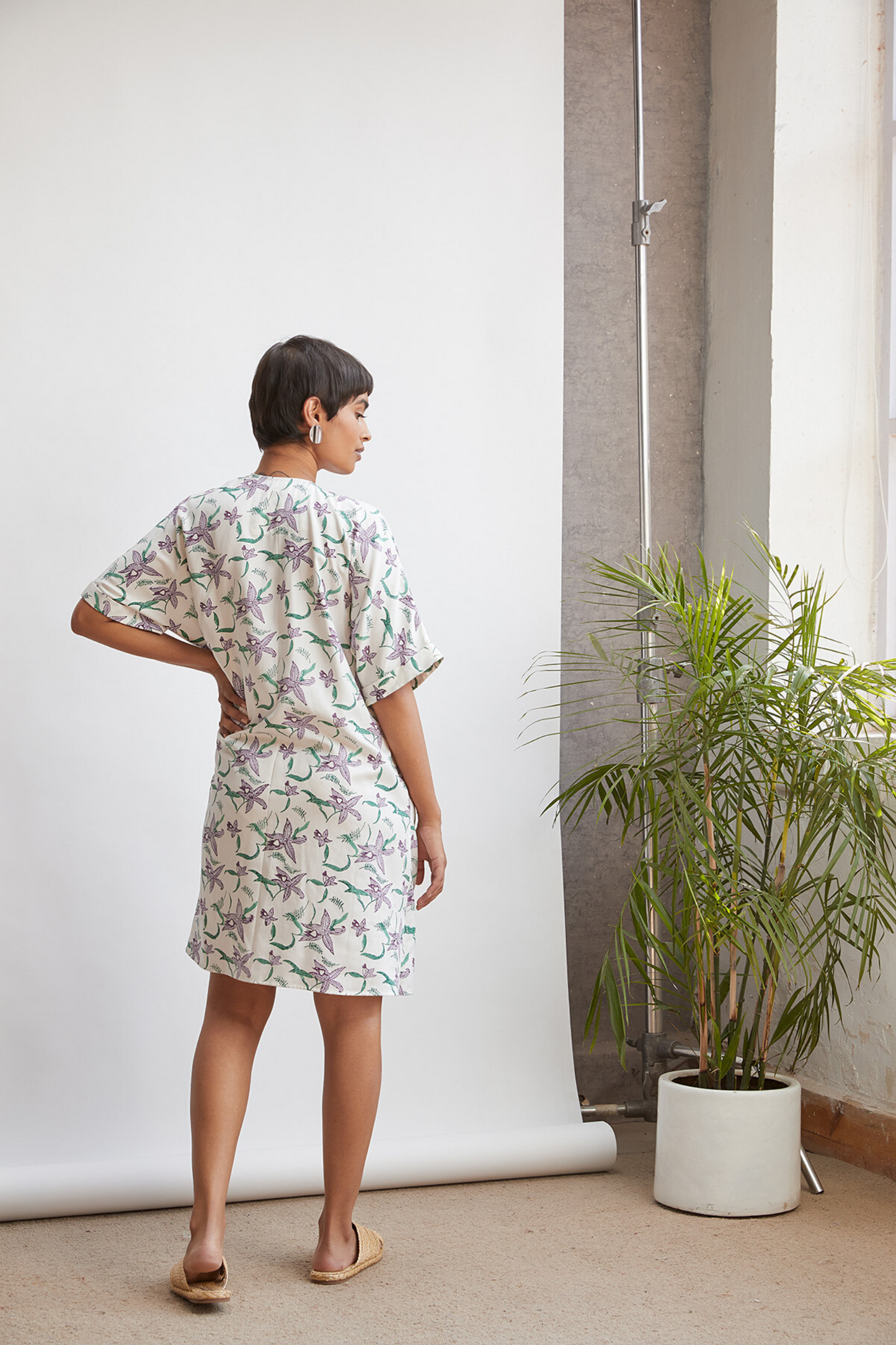 The Orchid wrap printed dress