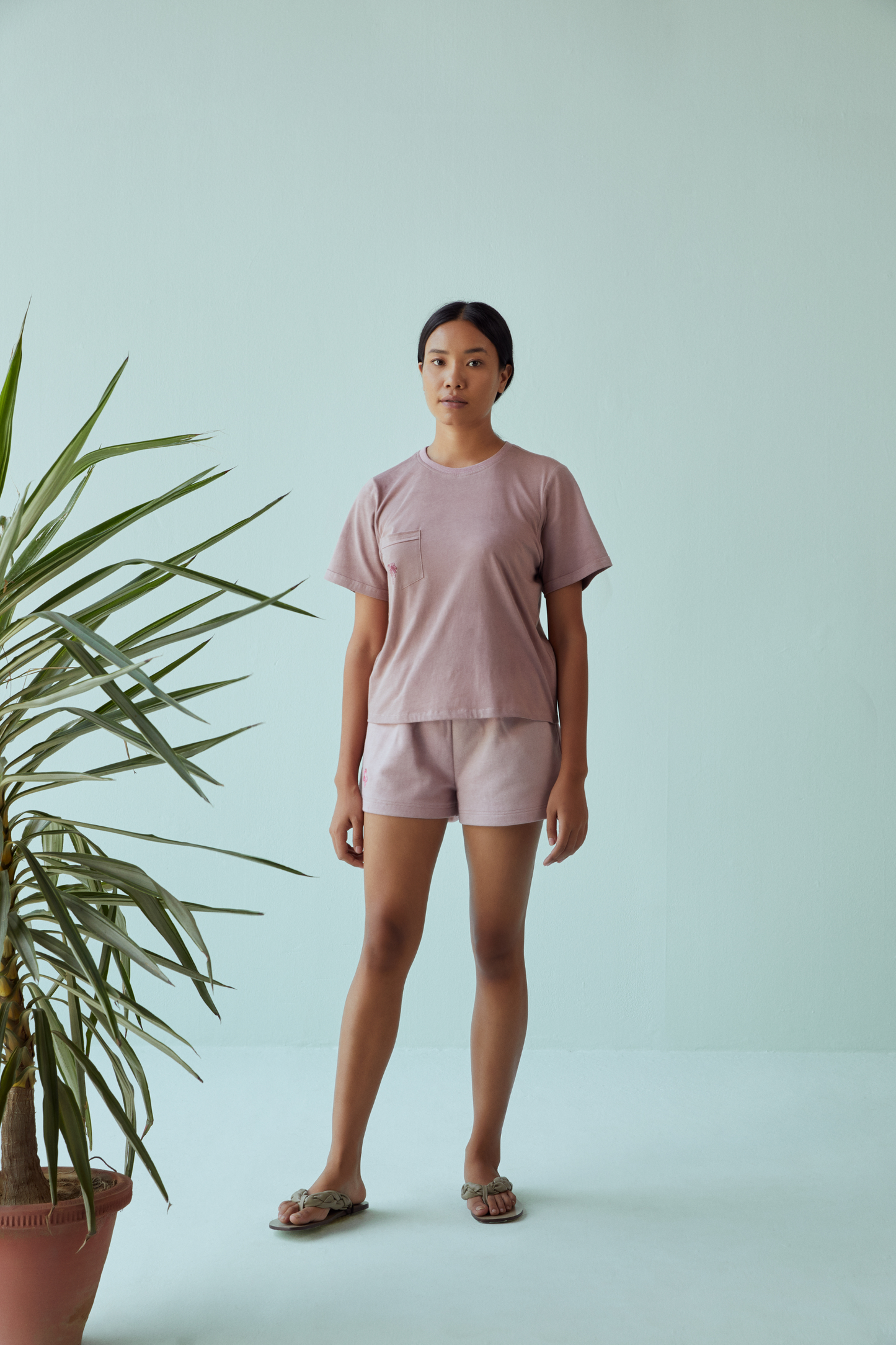The Palmy organic cotton knit tee