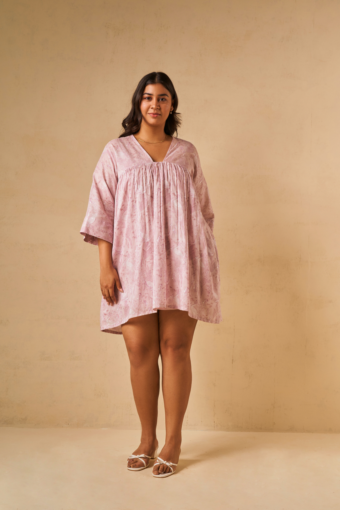 The Purple Coral Kaftan Dress