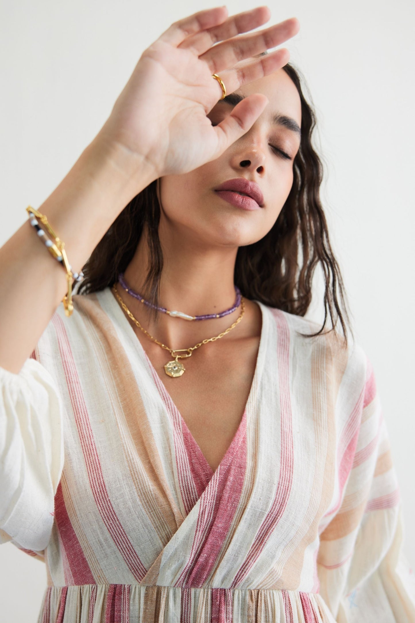 The Reef Shore Handwoven Kala Cotton Midi Dress