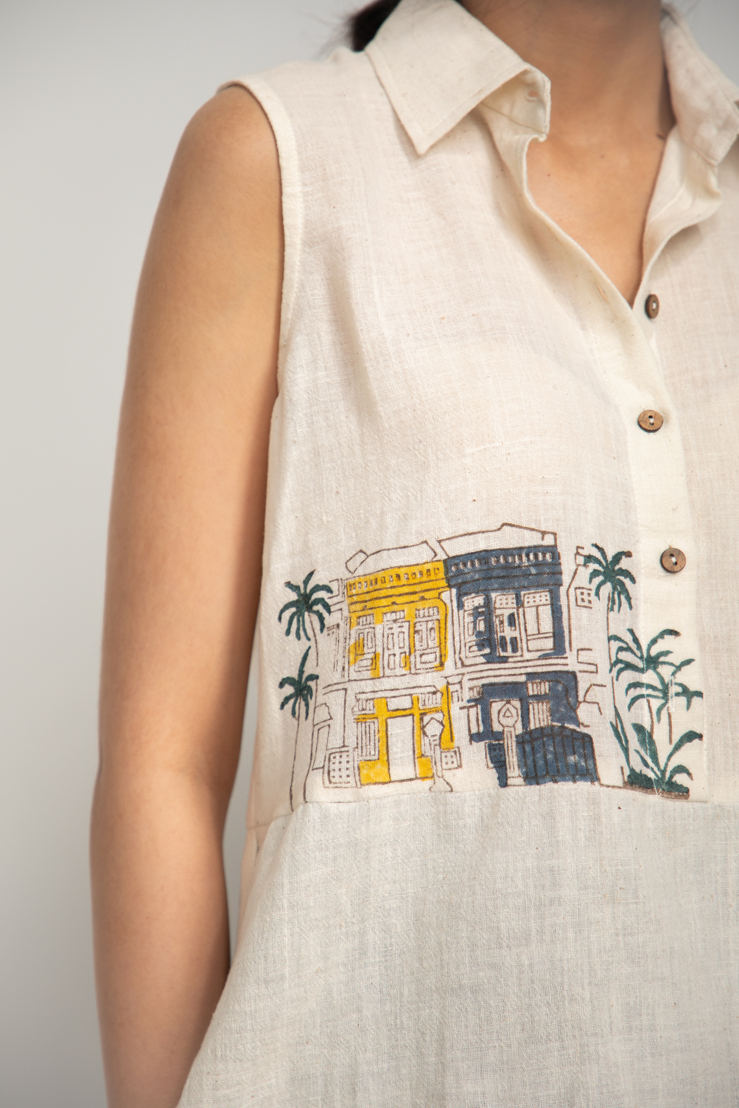 The Townhouse handwoven organic cotton shirt