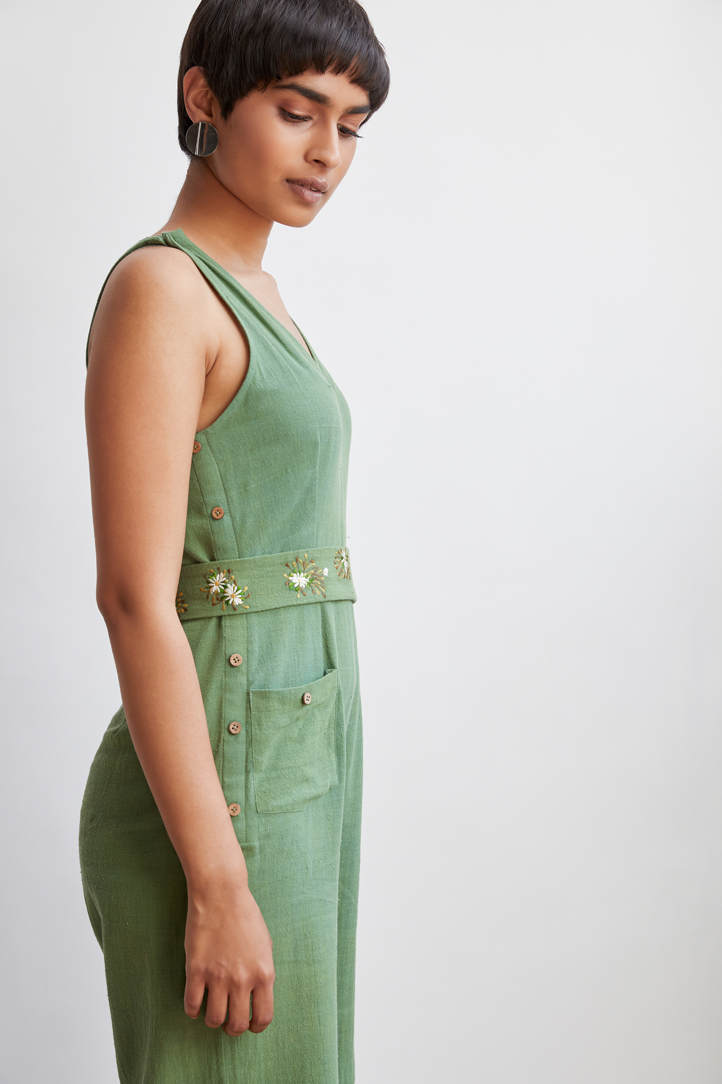 The Tropical handwoven organic cotton jumpsuit