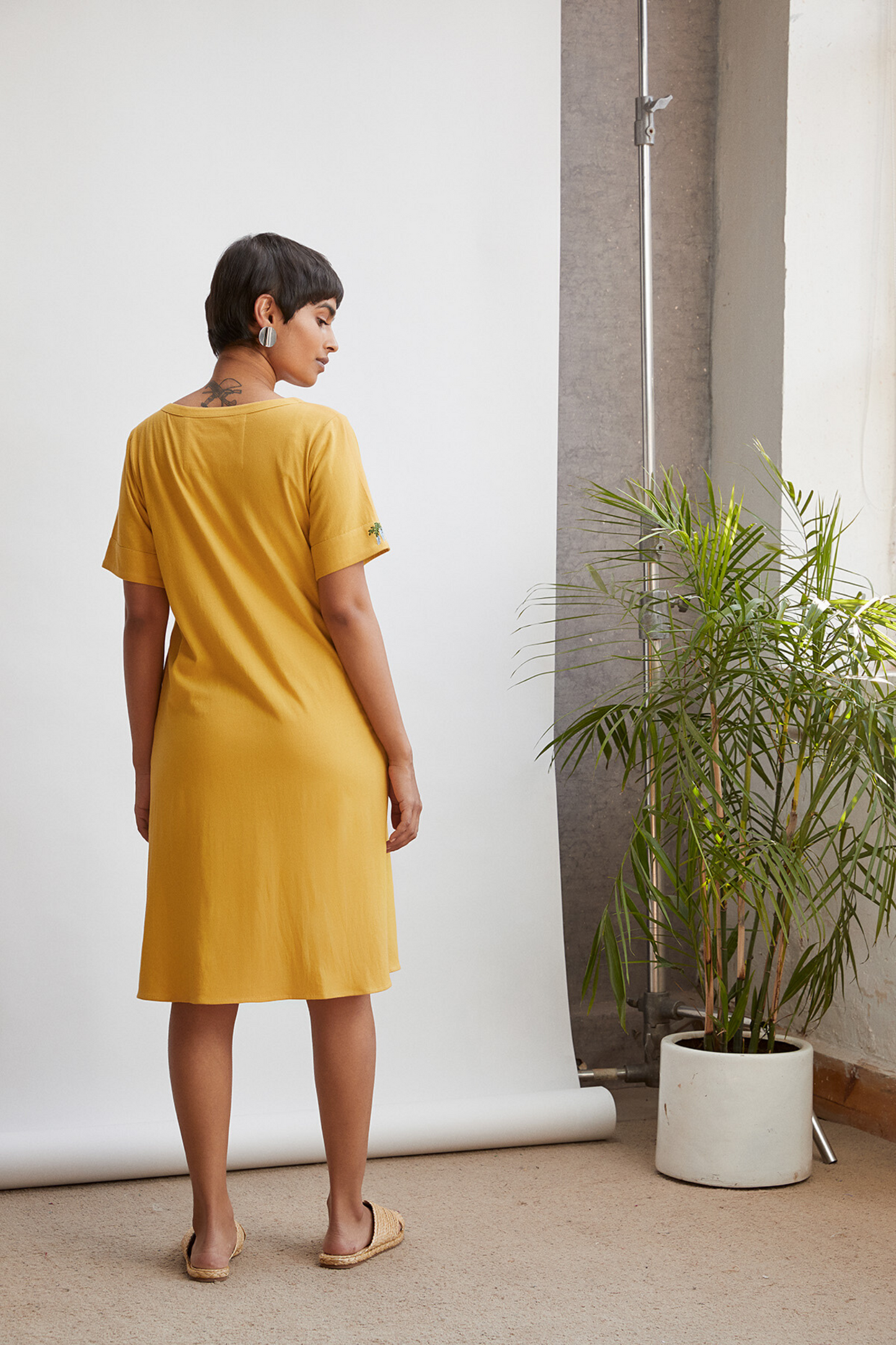 The Tropical organic cotton knit dress