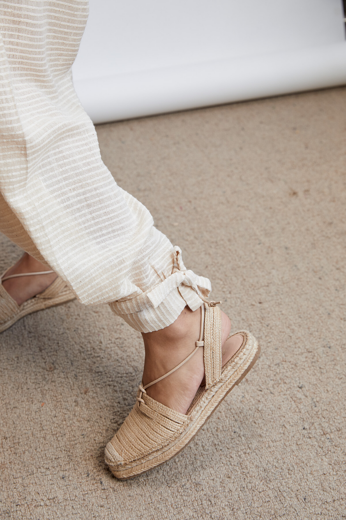 The Weave Easy handwoven organic cotton trousers