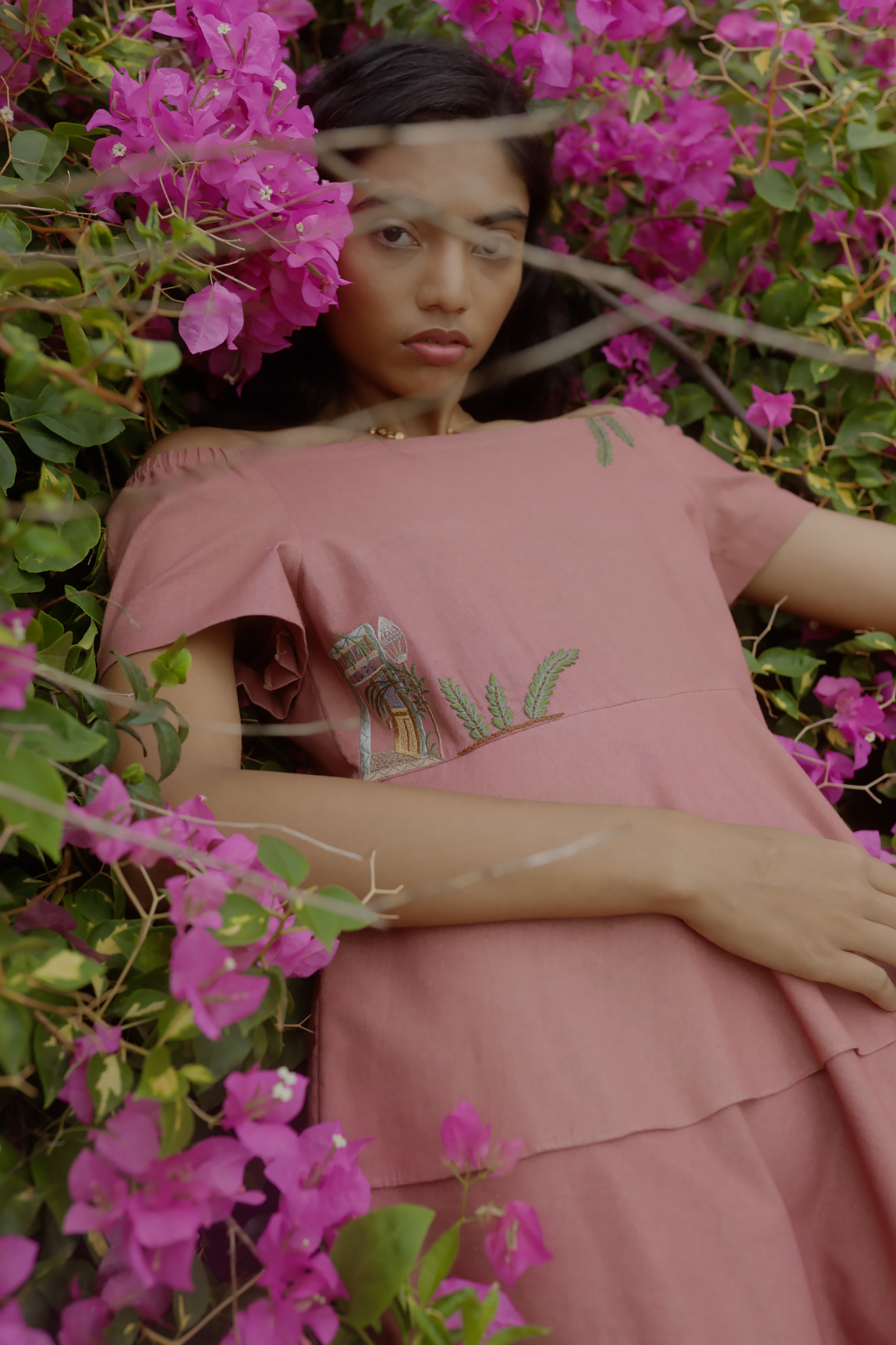 Sui | THE BYRON hand-embroidered recycled fabric dress from Flow Winter Collection 2019