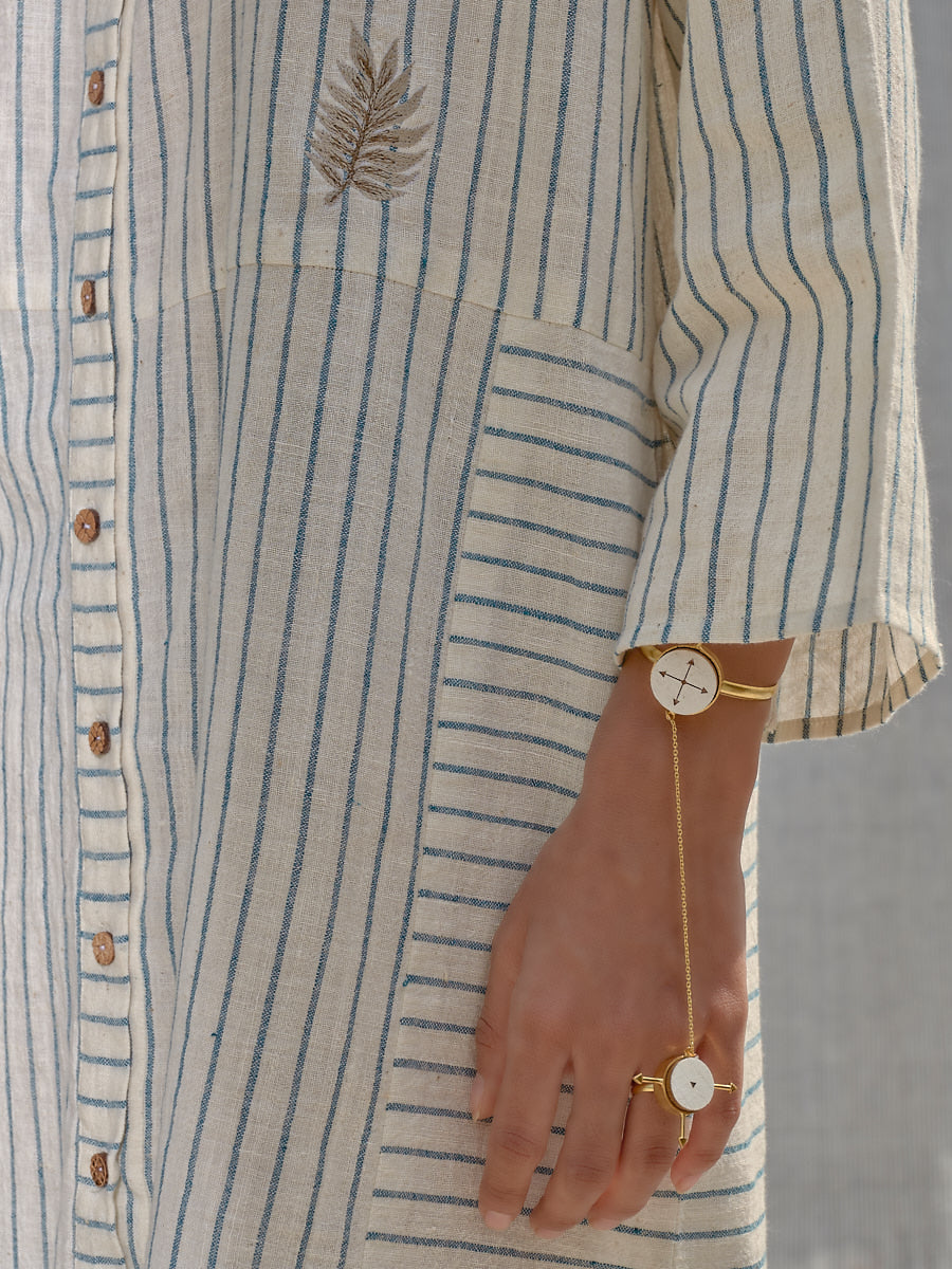Weave a Palm organic cotton dress
