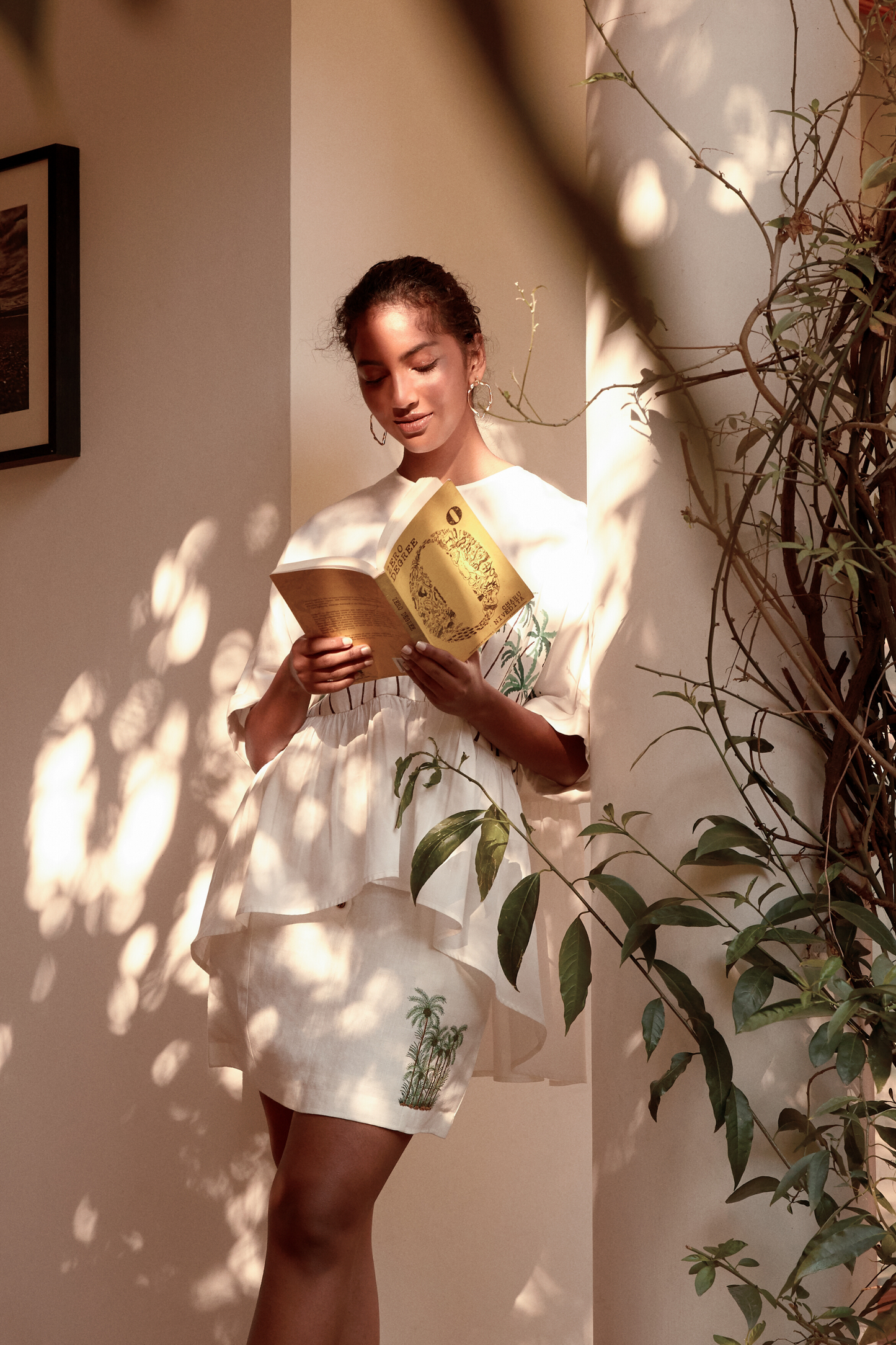 The Palm Valley hemp skirt