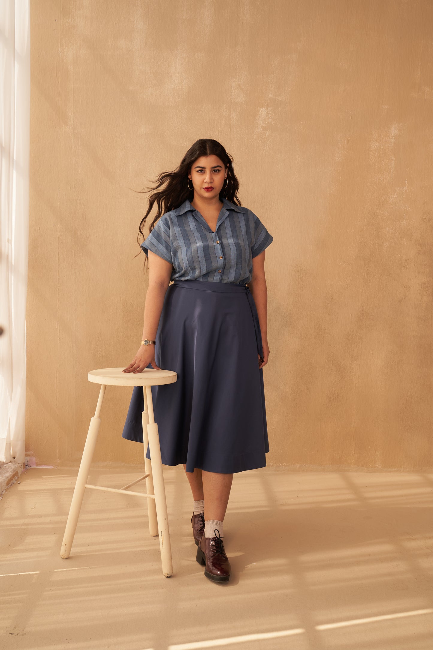 The Joyful Organic Cotton Midi Skirt