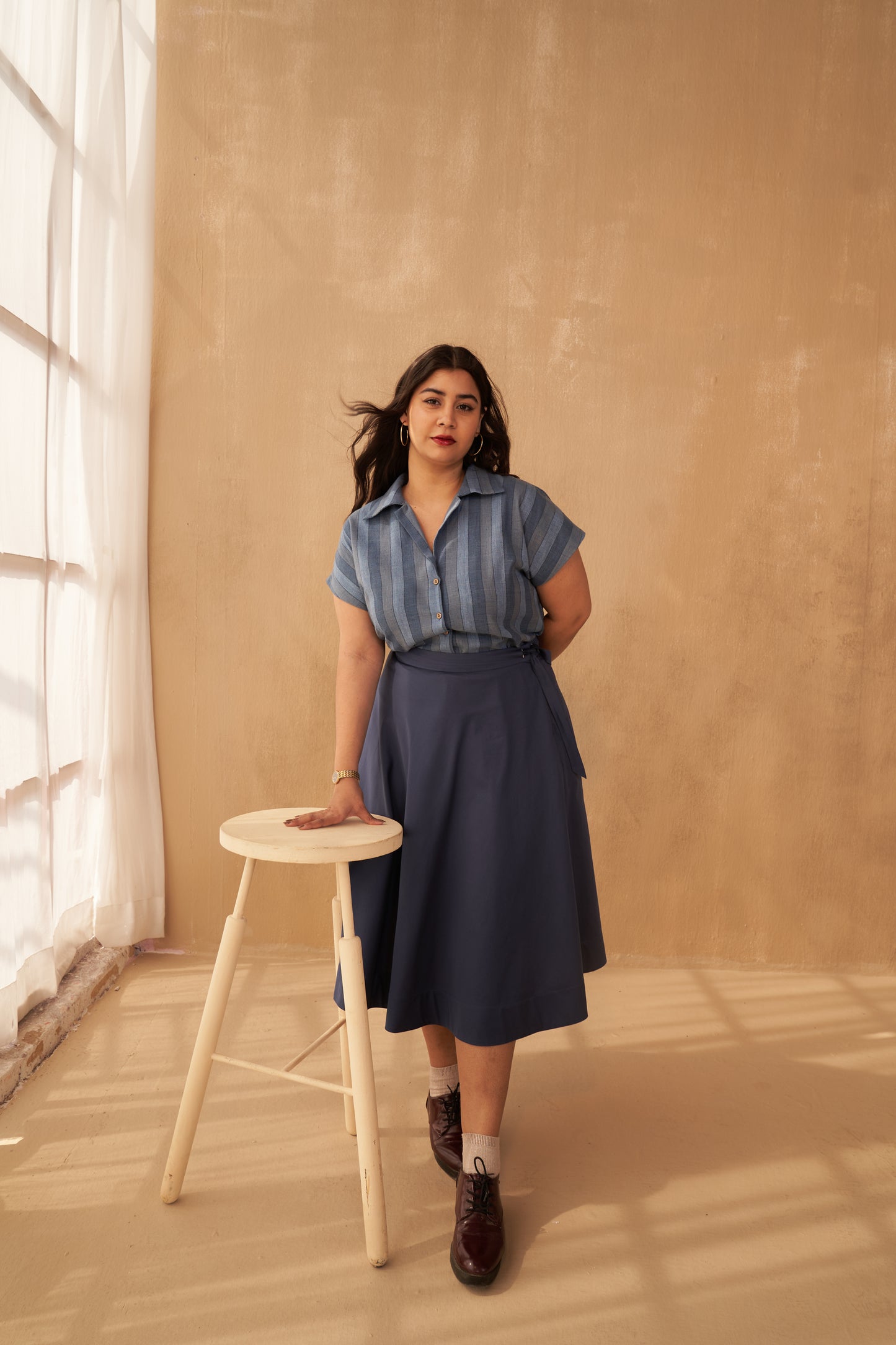The Joyful Organic Cotton Midi Skirt
