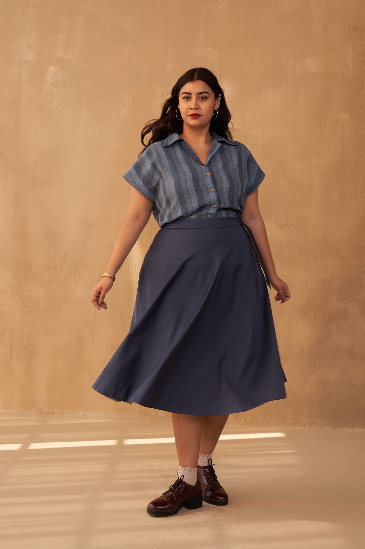 The Joyful Organic Cotton Midi Skirt