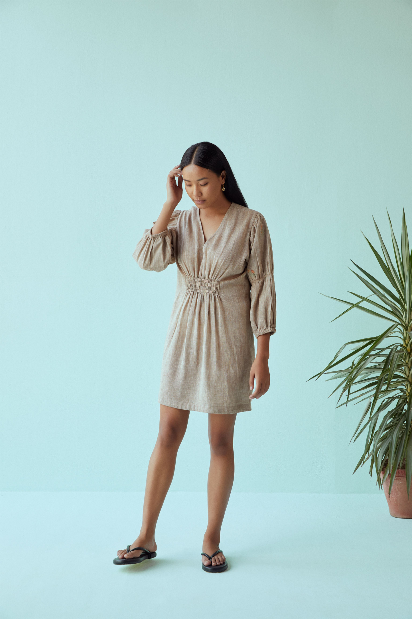 Sunrise kala cotton short dress