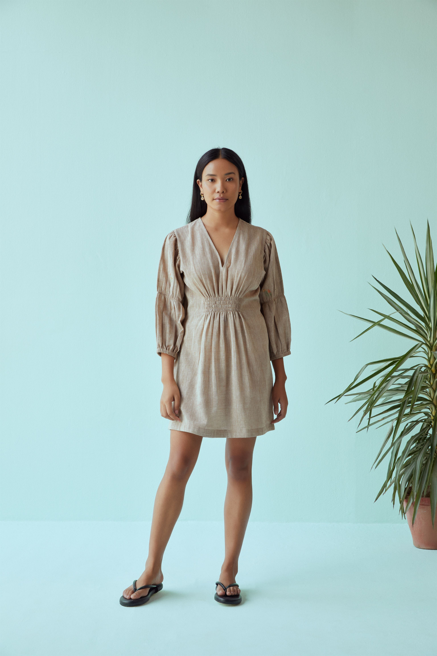 Sunrise kala cotton short dress