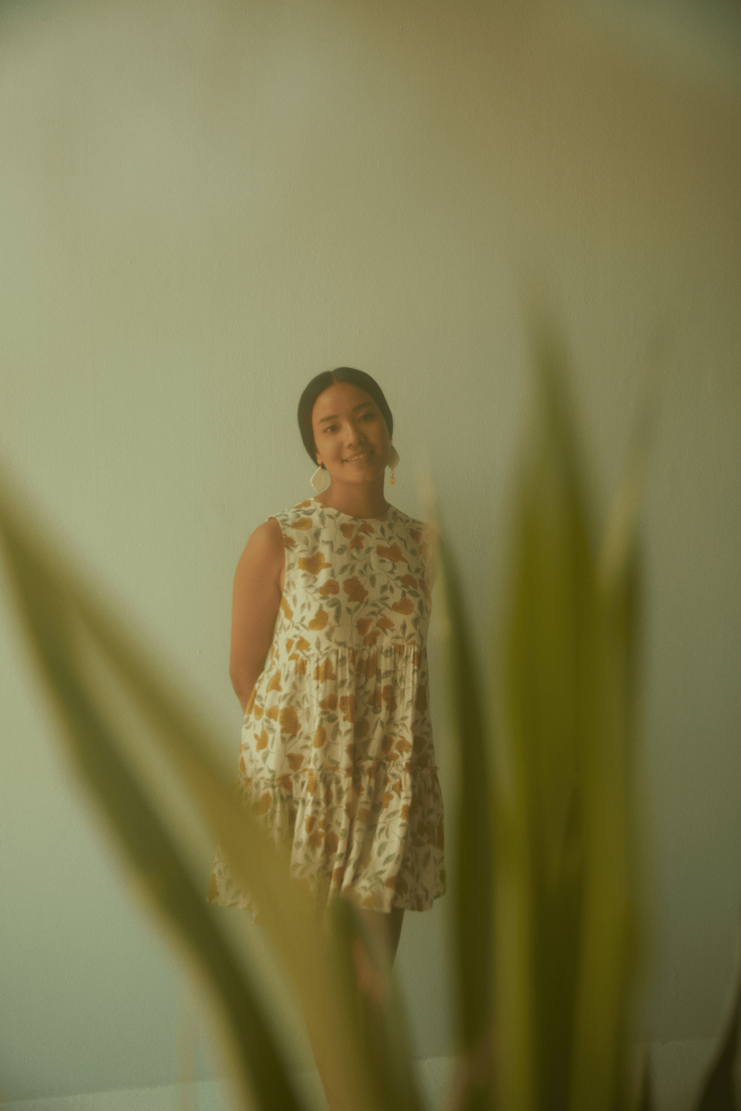 Island handspun handwoven organic cotton dress