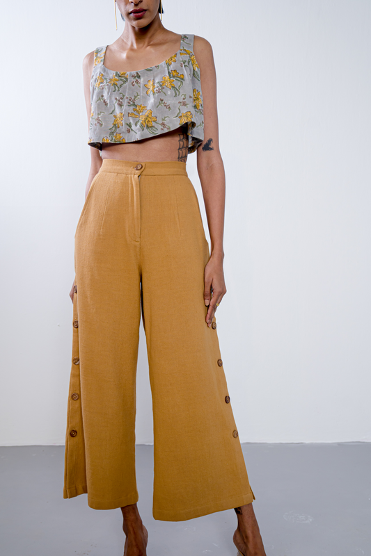 Golden Sky handwoven organic cotton trousers