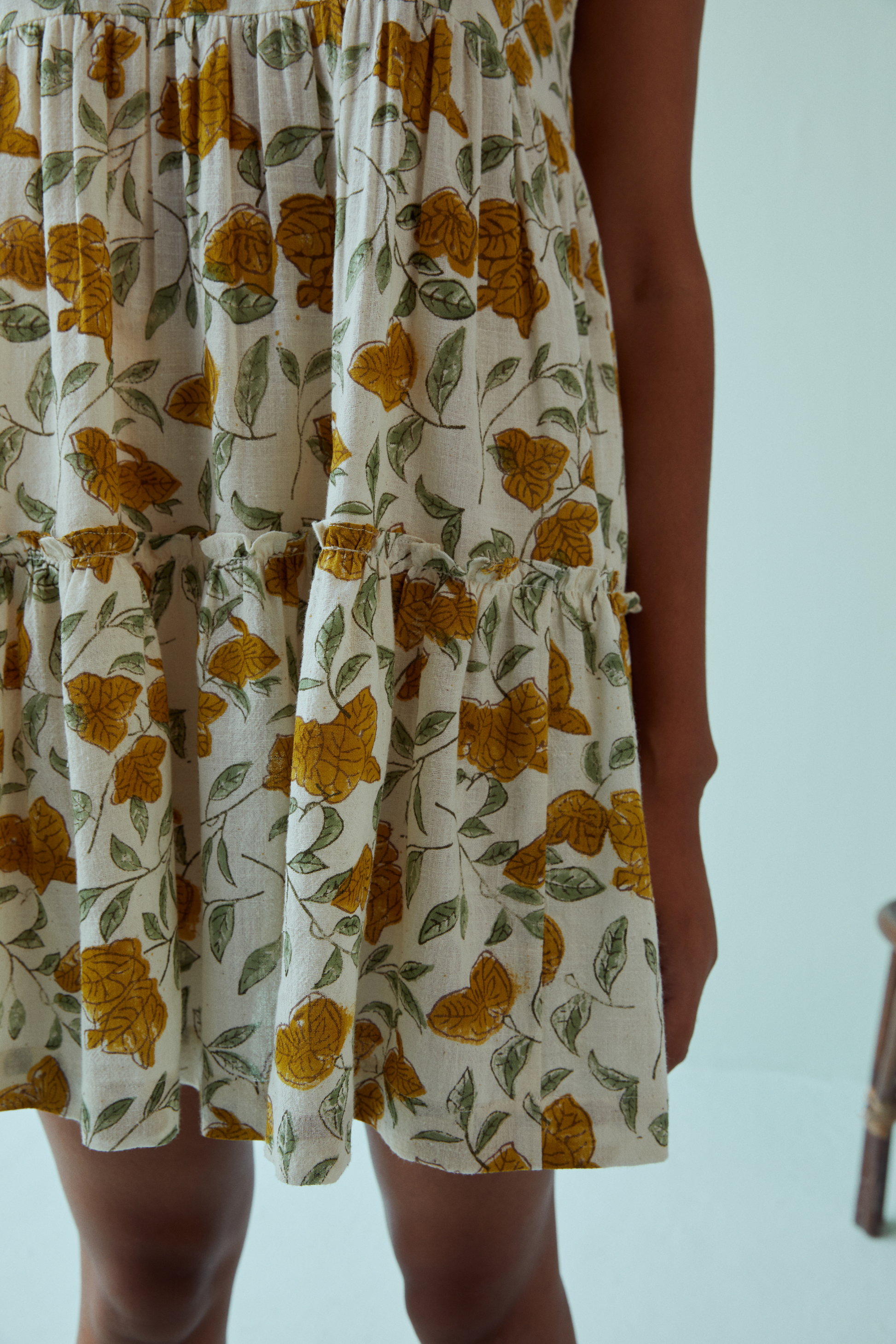 Island handspun handwoven organic cotton dress