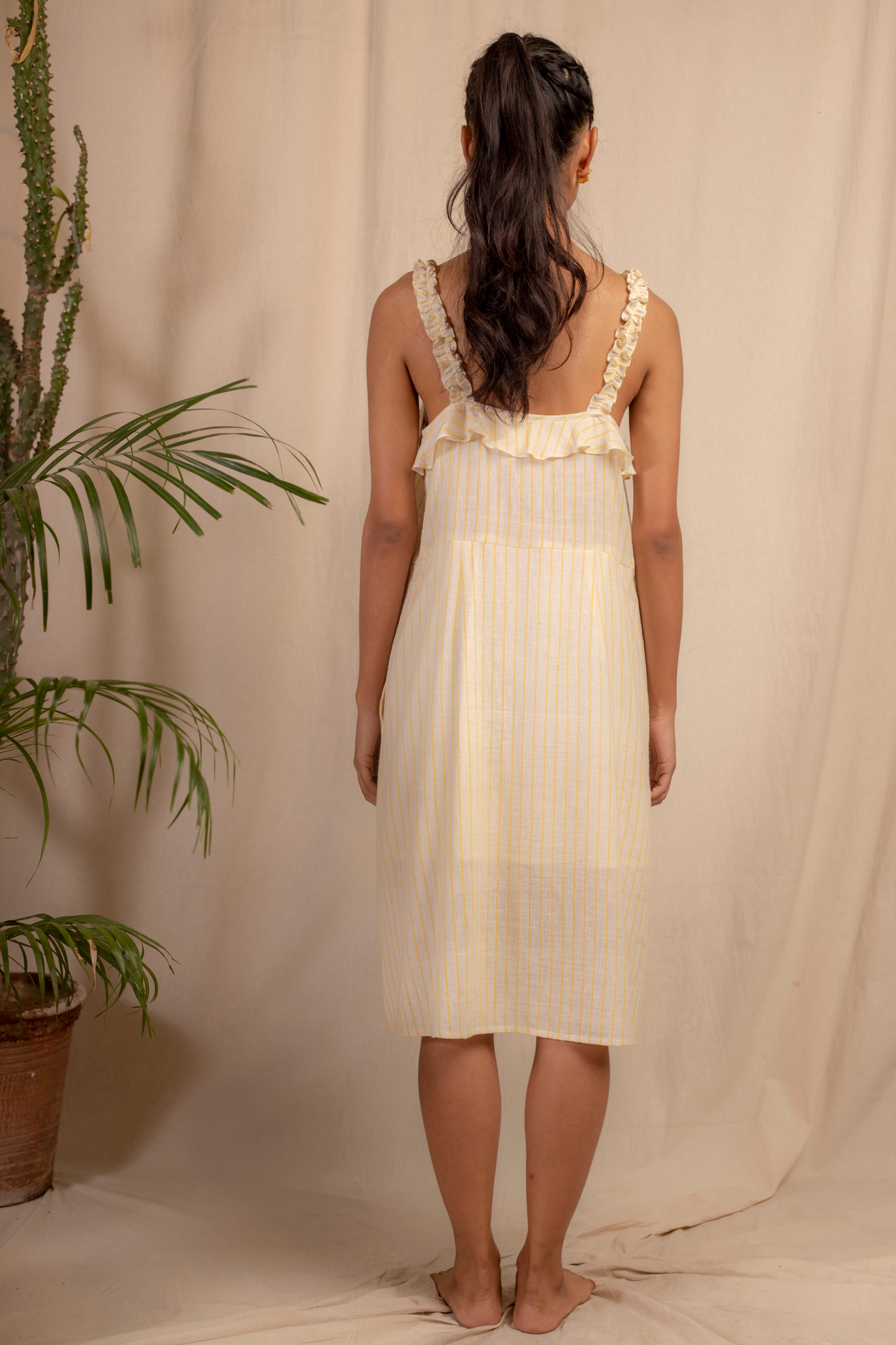  Sui | ANACAPRI embroidered handwoven organic cotton strappy shift dress from Granita Summer Collection 2019