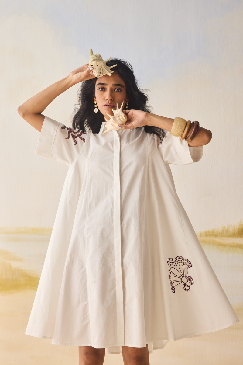Swim Free Handwoven Kala Cotton Dress | SUI – Sui