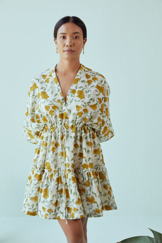 bougainvillea blooms kala cotton summer print dress